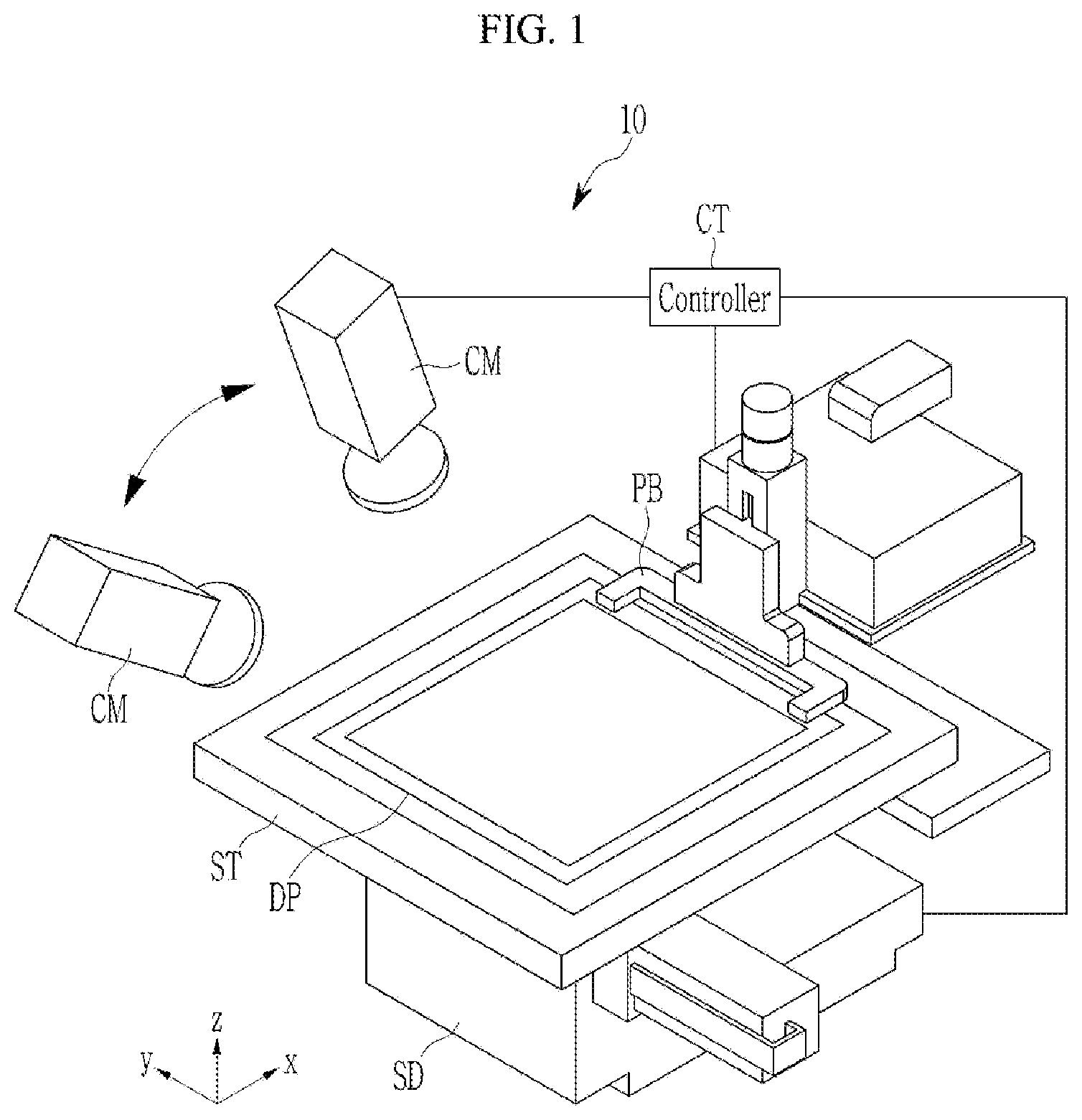Patent US12620077 — Surface inspection method and surface inspection device for display panel — Figure 1