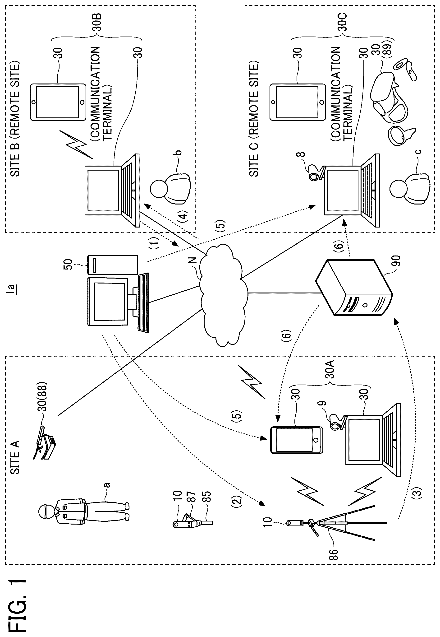Patent US12620105 Figure 1 – Display terminal, communication system, and non-transitory recording medium