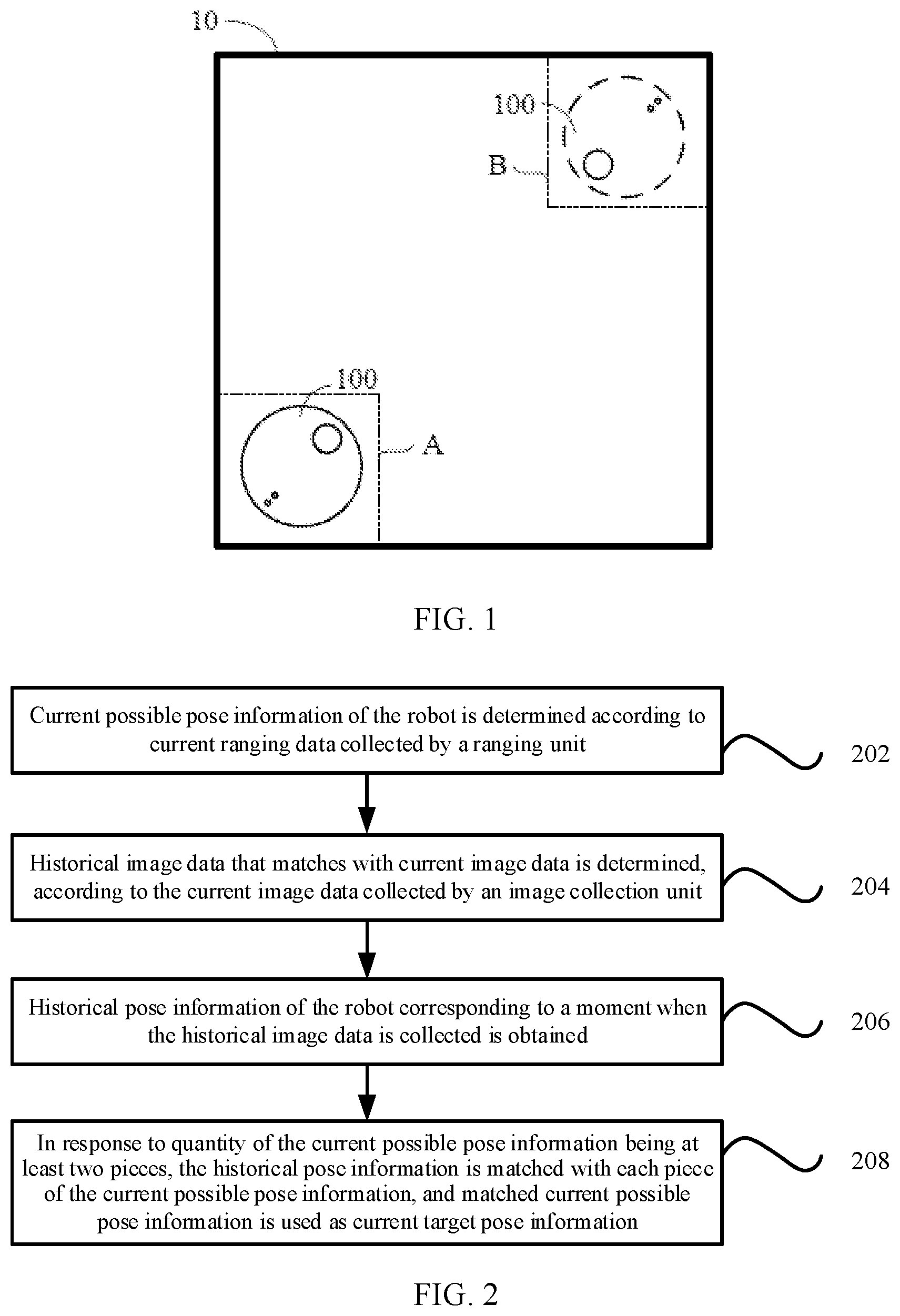 Patent US12620130 — Locating method and apparatus for robot, and storage medium — Figure 1