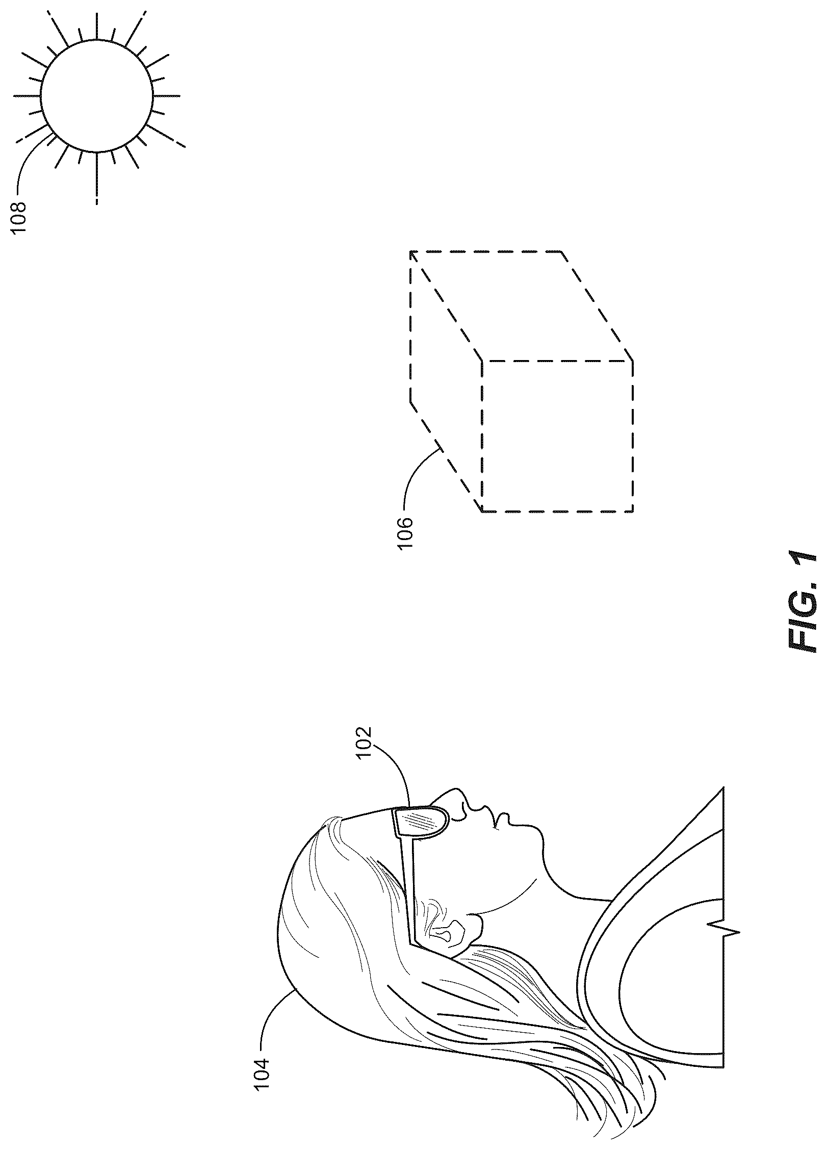 Patent US12620185 — Systems and methods for generating subtractive contrast in an augmented reality display — Figure 1