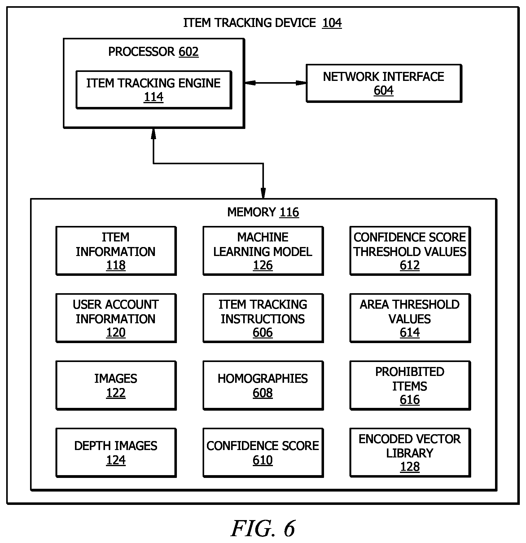 Patent US12620228 Figure 7 – System and method for space search reduction in identifying items from images via item height