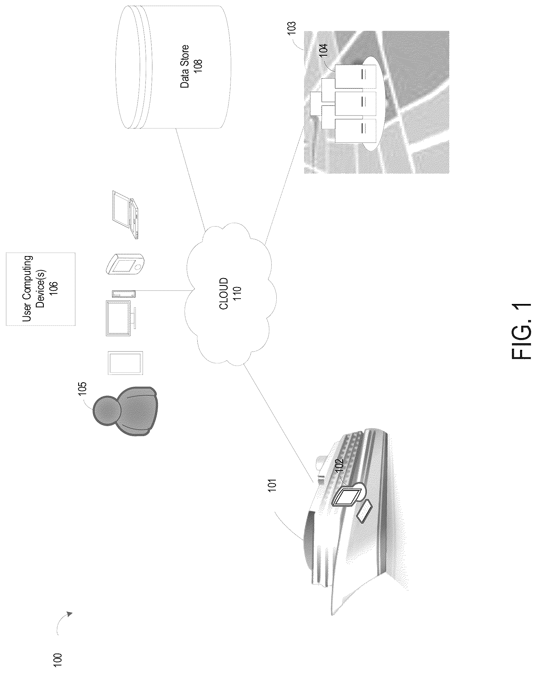 Patent US12620283 Figure 1 – Multifunction smart door device