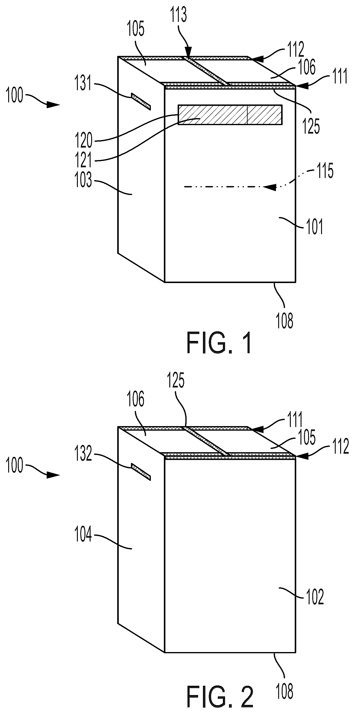 Patent US12620286 — Secure document collection and storage container — Figure 1