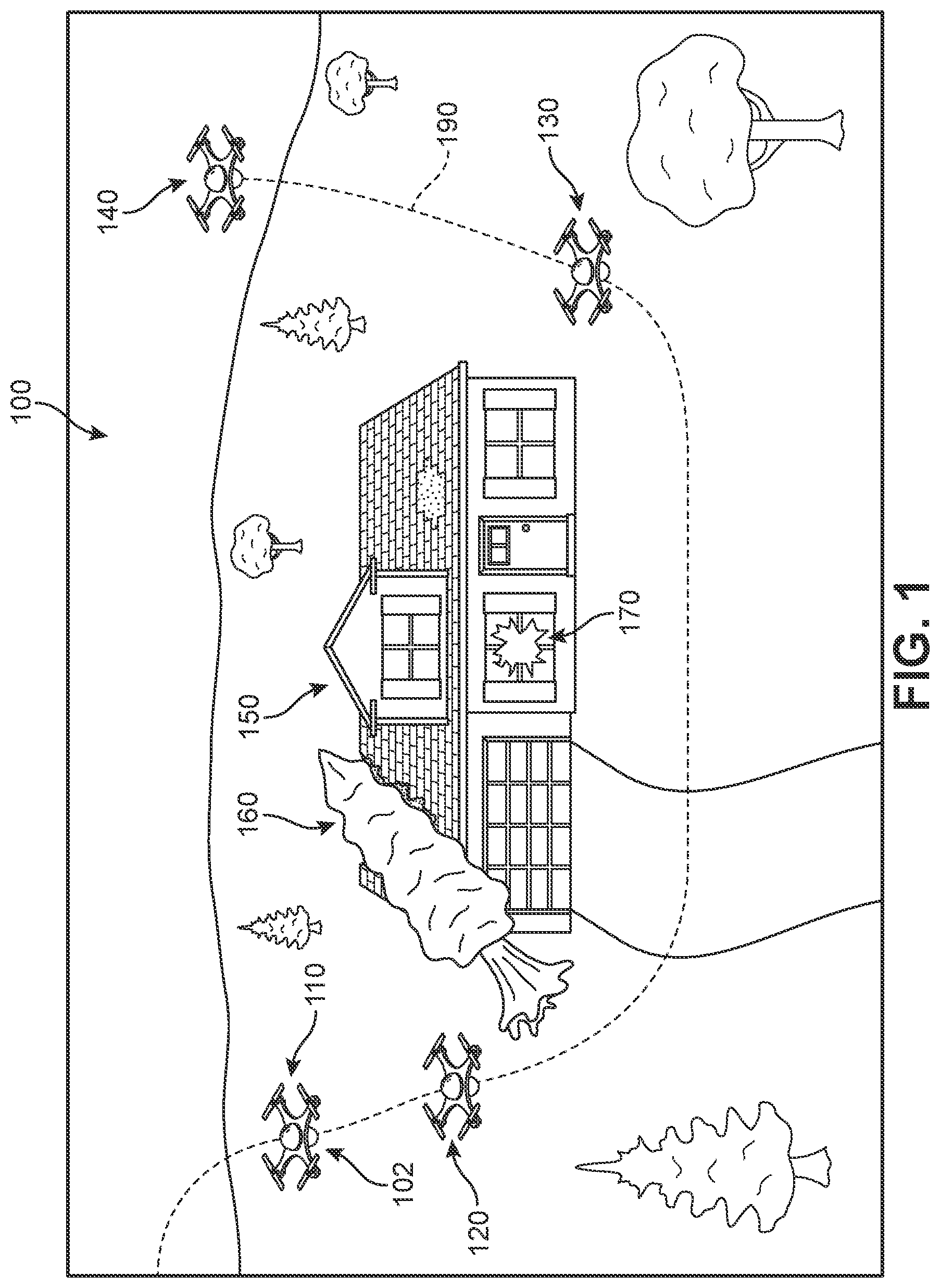 Patent US12620317 — Flight path optimization for aerial-based damage assessment — Figure 1