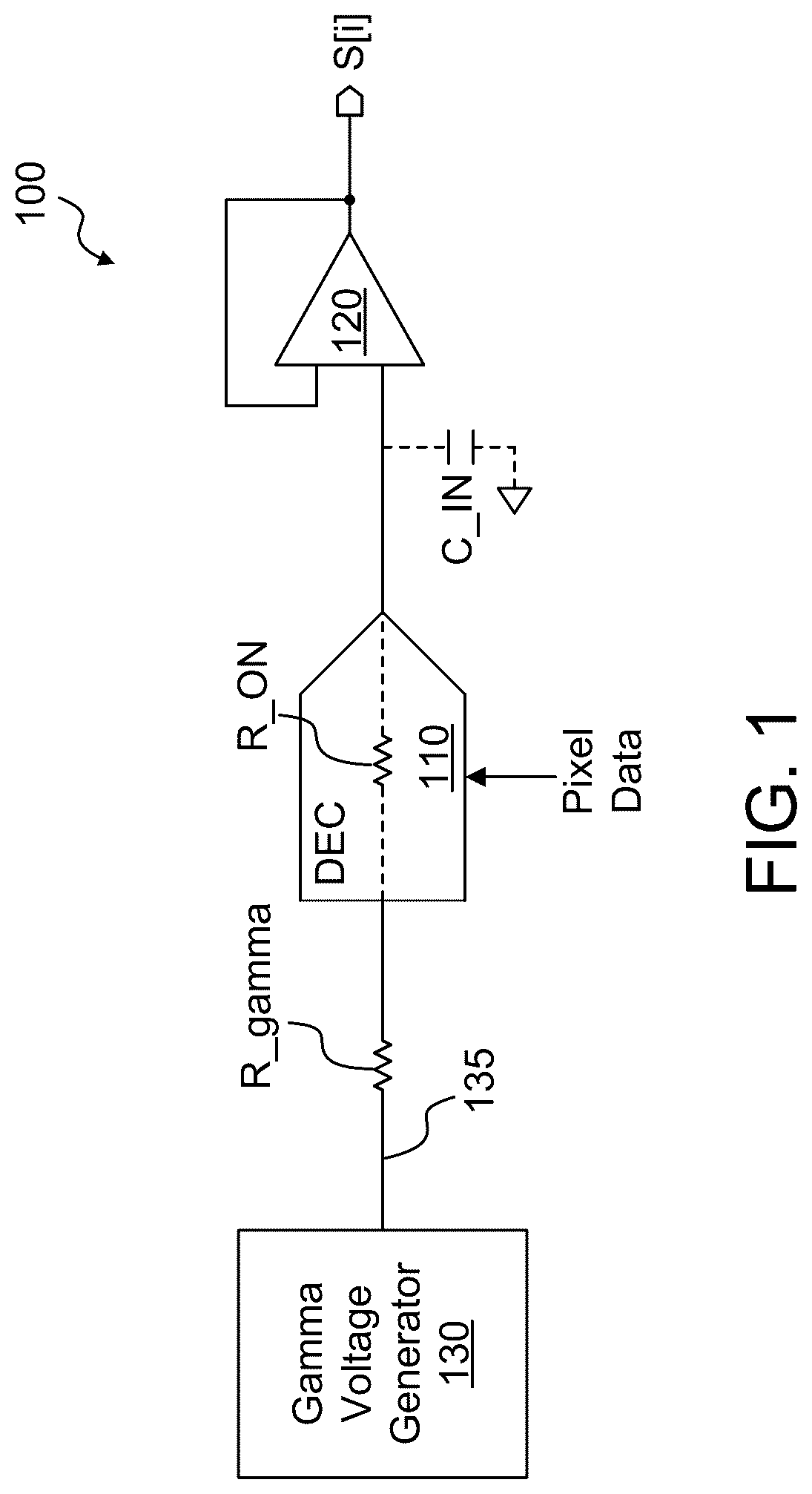 Patent US12620334 — Slew rate enhancement at source amplifier inputs — Figure 1