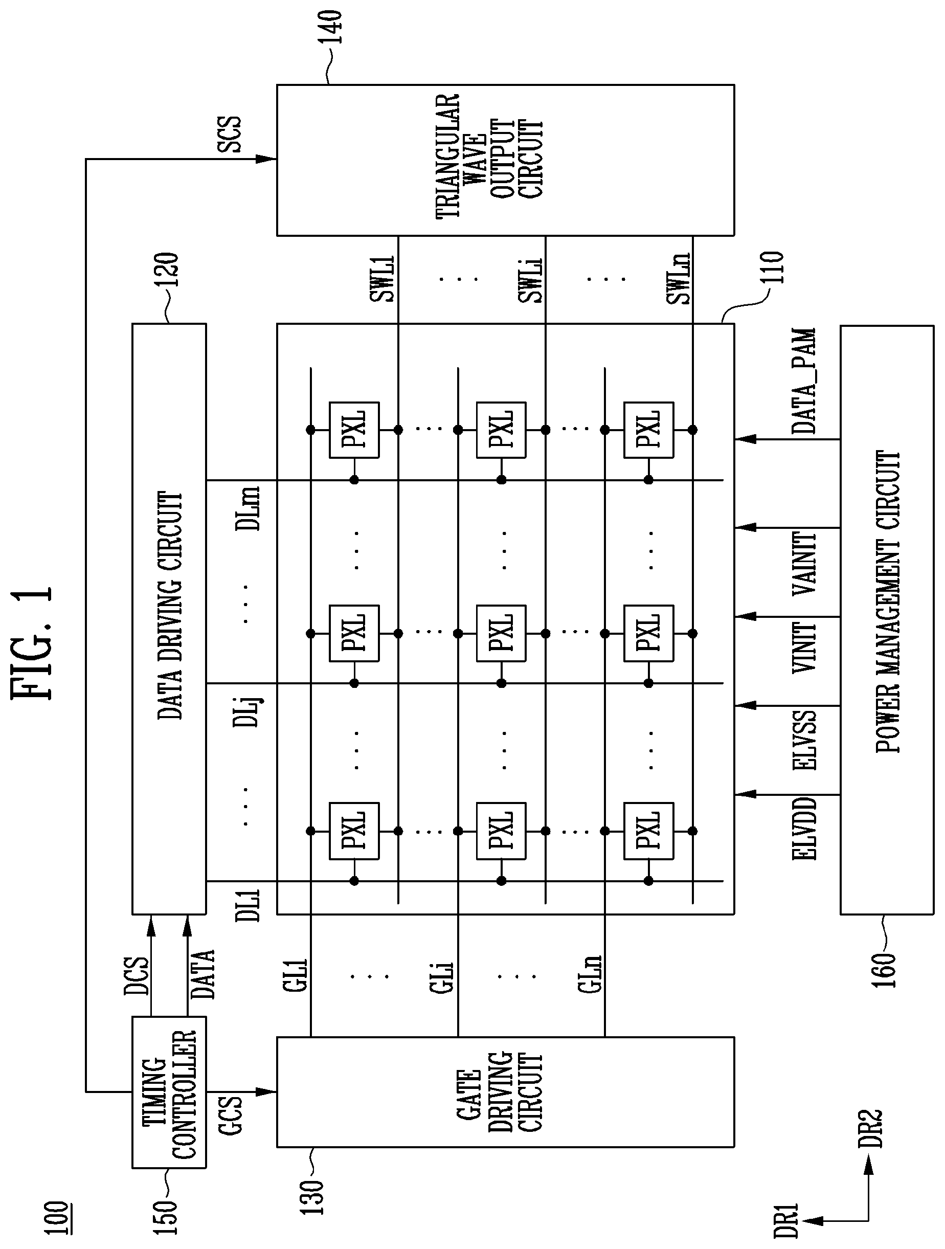 Patent US12620341 — Pixel, method for driving the same, and display device including the same — Figure 1