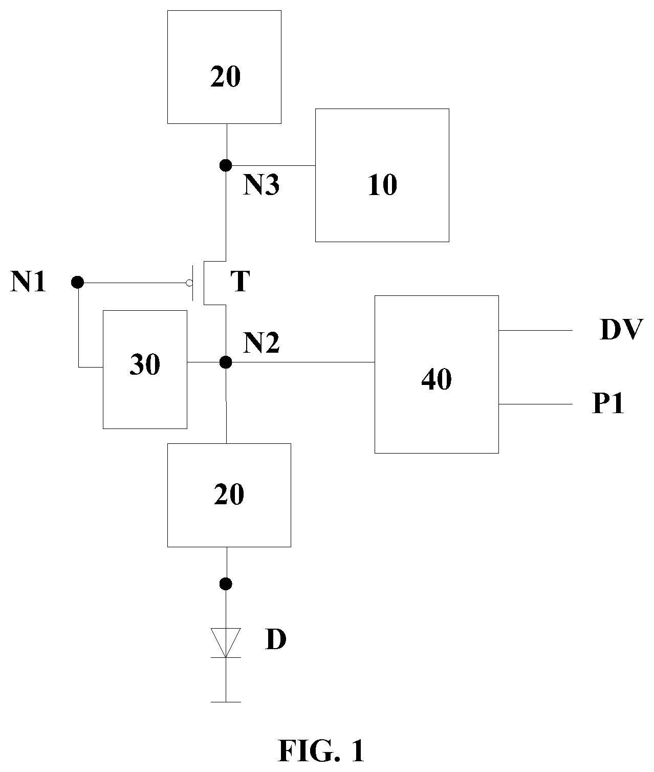 Patent US12620353 Figure 1 – Display panel