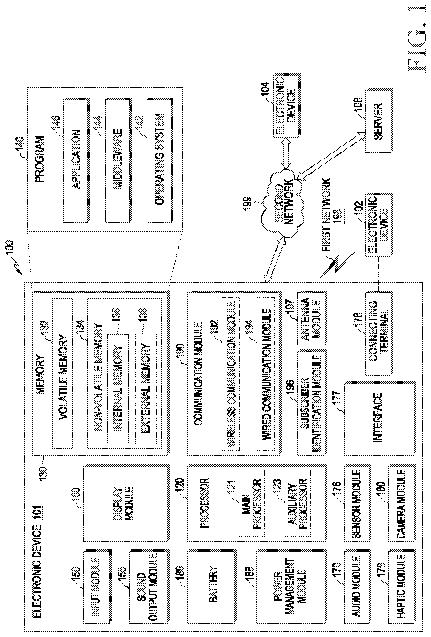 Patent US12620398 — Electronic device stores tag information of content — Figure 1