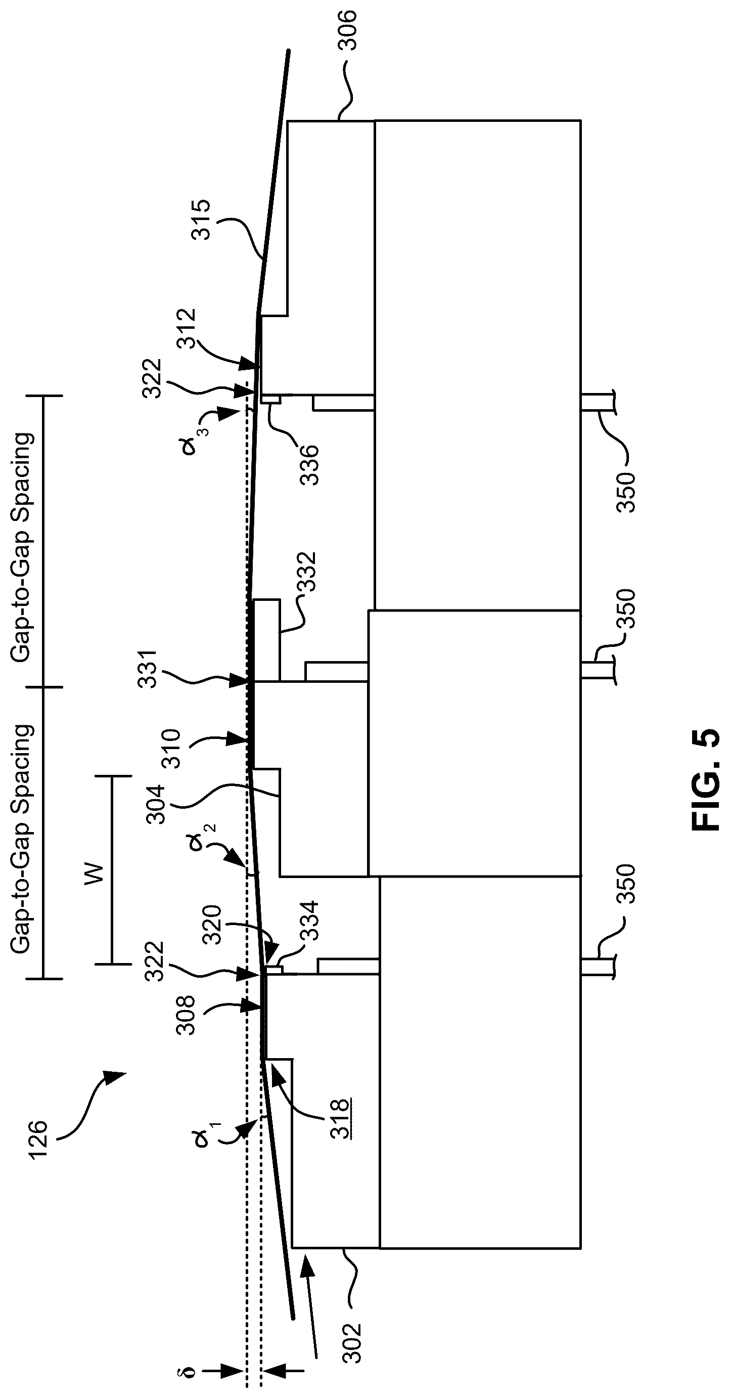 Patent US12620411 Figure 5 – Writer having laterally decoupled pole sections