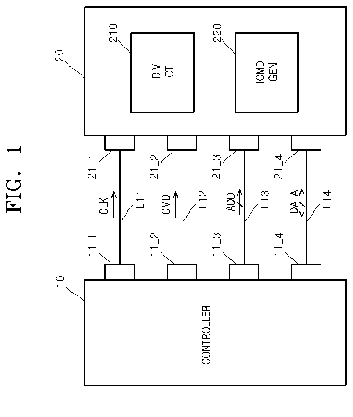 Patent US12620433 — Semiconductor device and semiconductor system related to compensating for the generation timing of an internal command — Figure 1