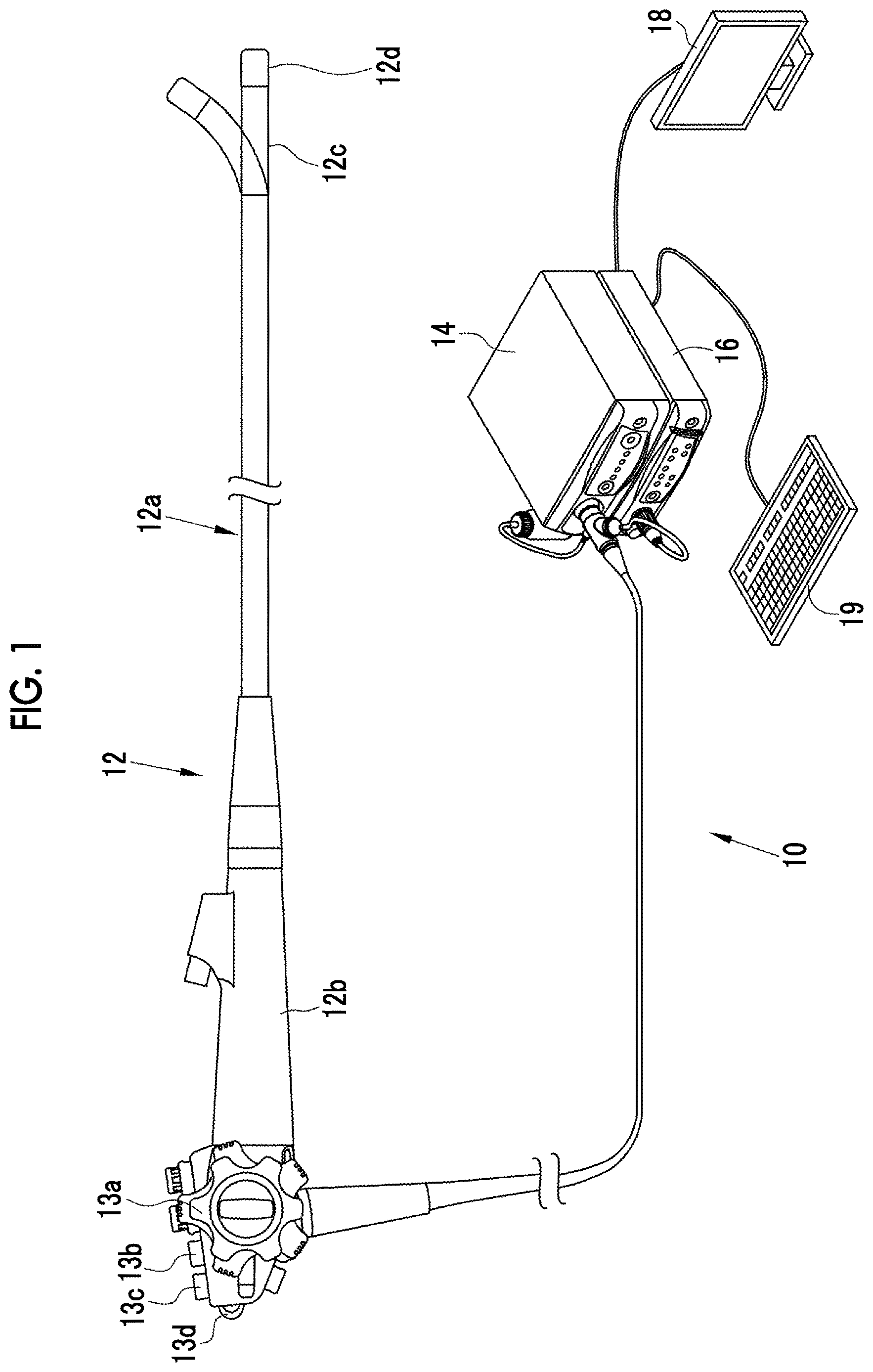 Patent US12620474 — Medical image processing apparatus, endoscope system, method of operating medical image processing apparatus, and non-transitory computer readable medium — Figure 1