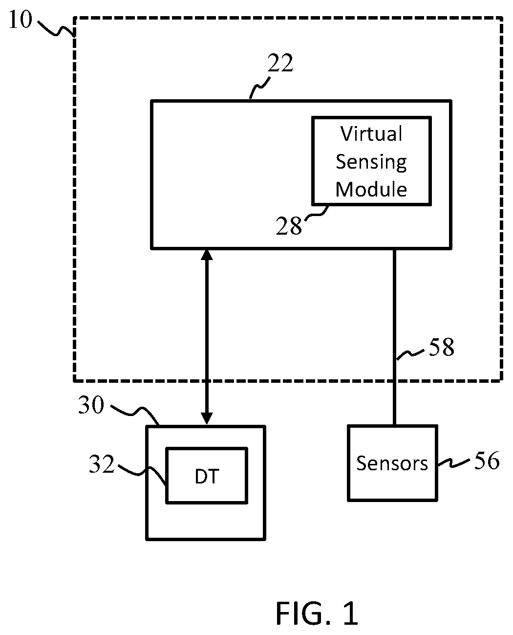 Patent US12620495 — System and method for configuring data collection for a digital twin — Figure 1