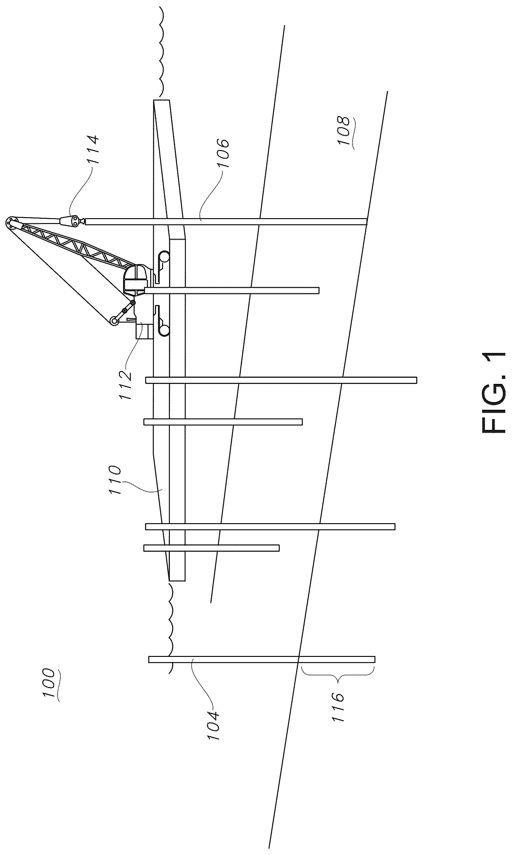 Patent US12620501 — Offshore and marine vessel-based nuclear reactor configuration, deployment and operation — Figure 1