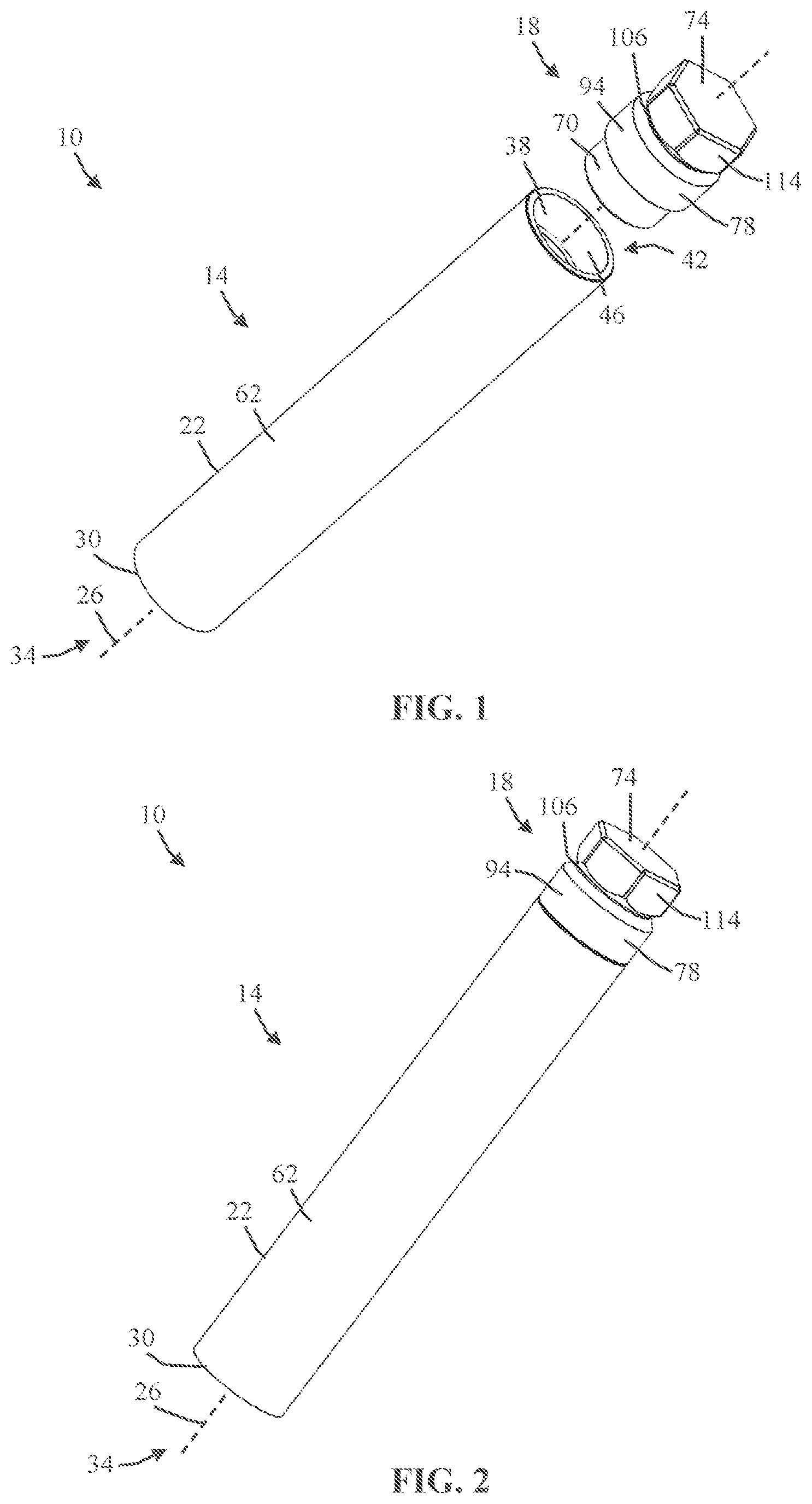 Patent US12620504 — Irradiation vial with breakaway cap — Figure 1