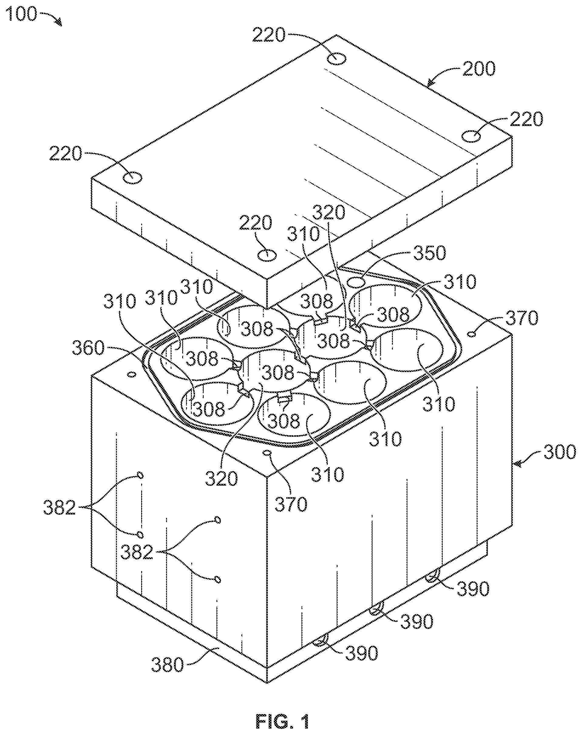 Patent US12620505 — Multiple source container — Figure 1