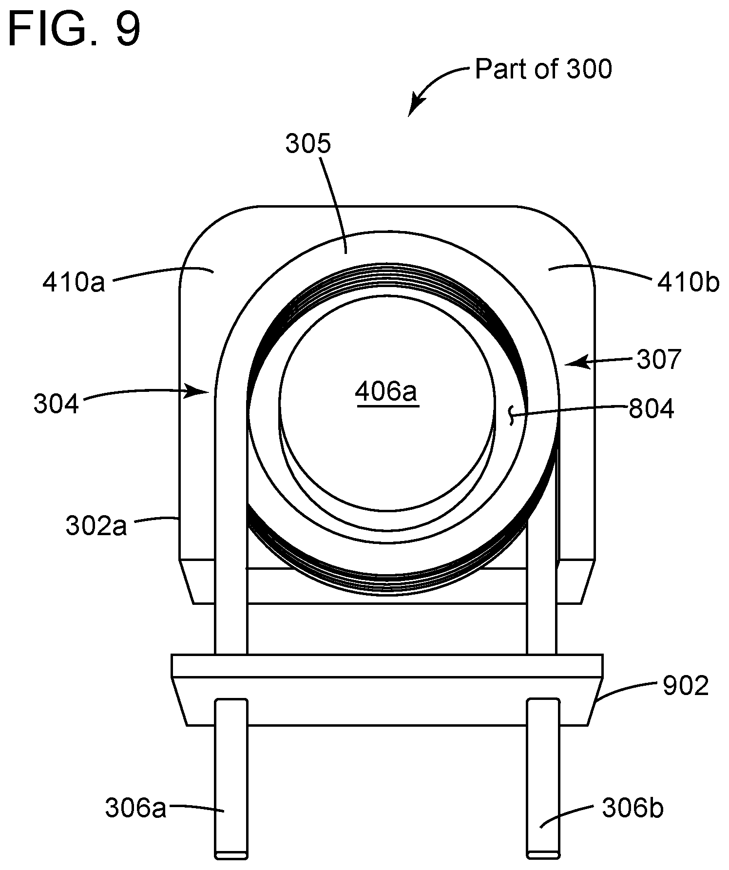 Patent US12620523 Figure 9 – Inductor apparatus optimized for low power loss in class-D audio amplifier applications and method for making the same
