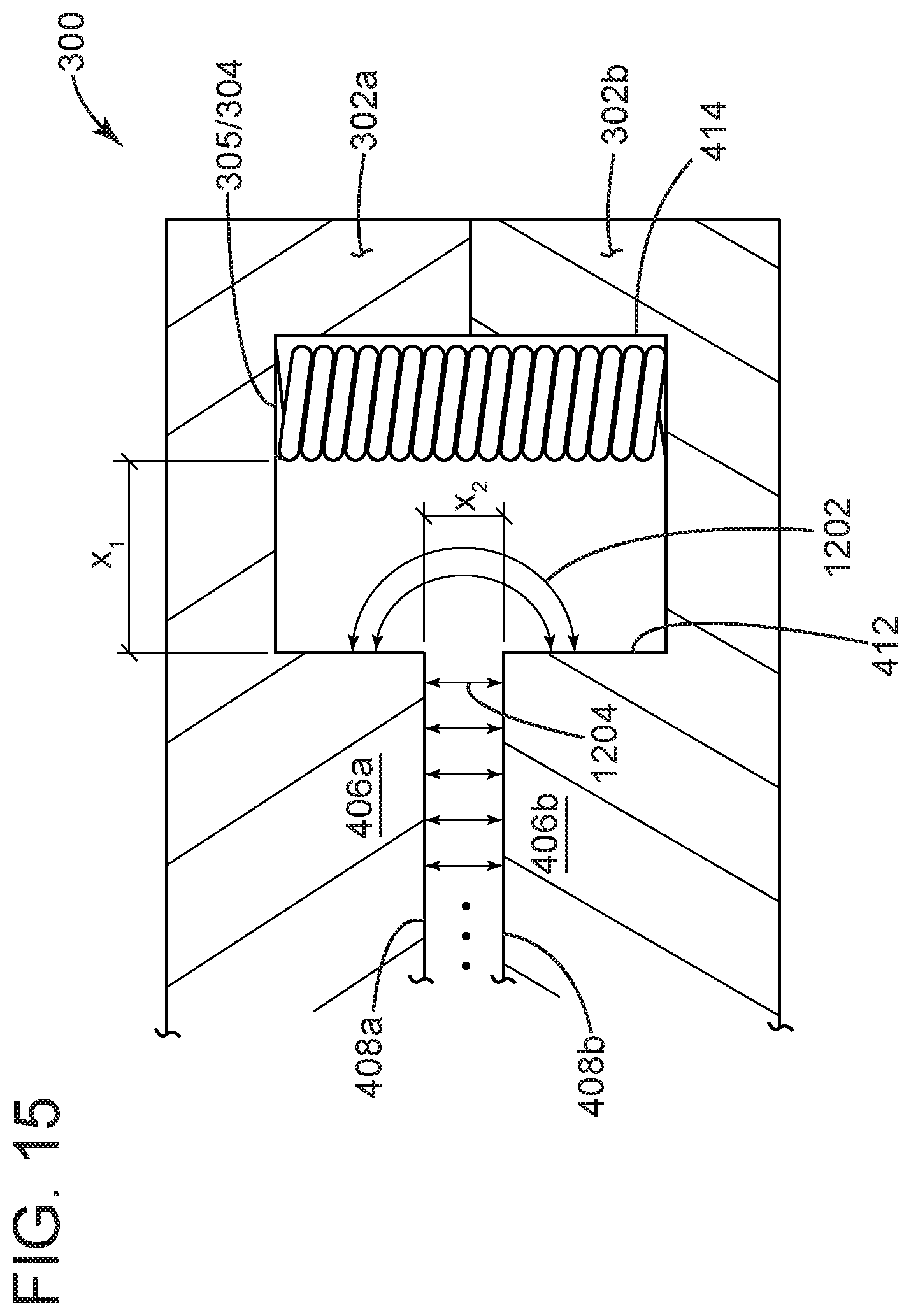 Patent US12620523 Figure 15 – Inductor apparatus optimized for low power loss in class-D audio amplifier applications and method for making the same