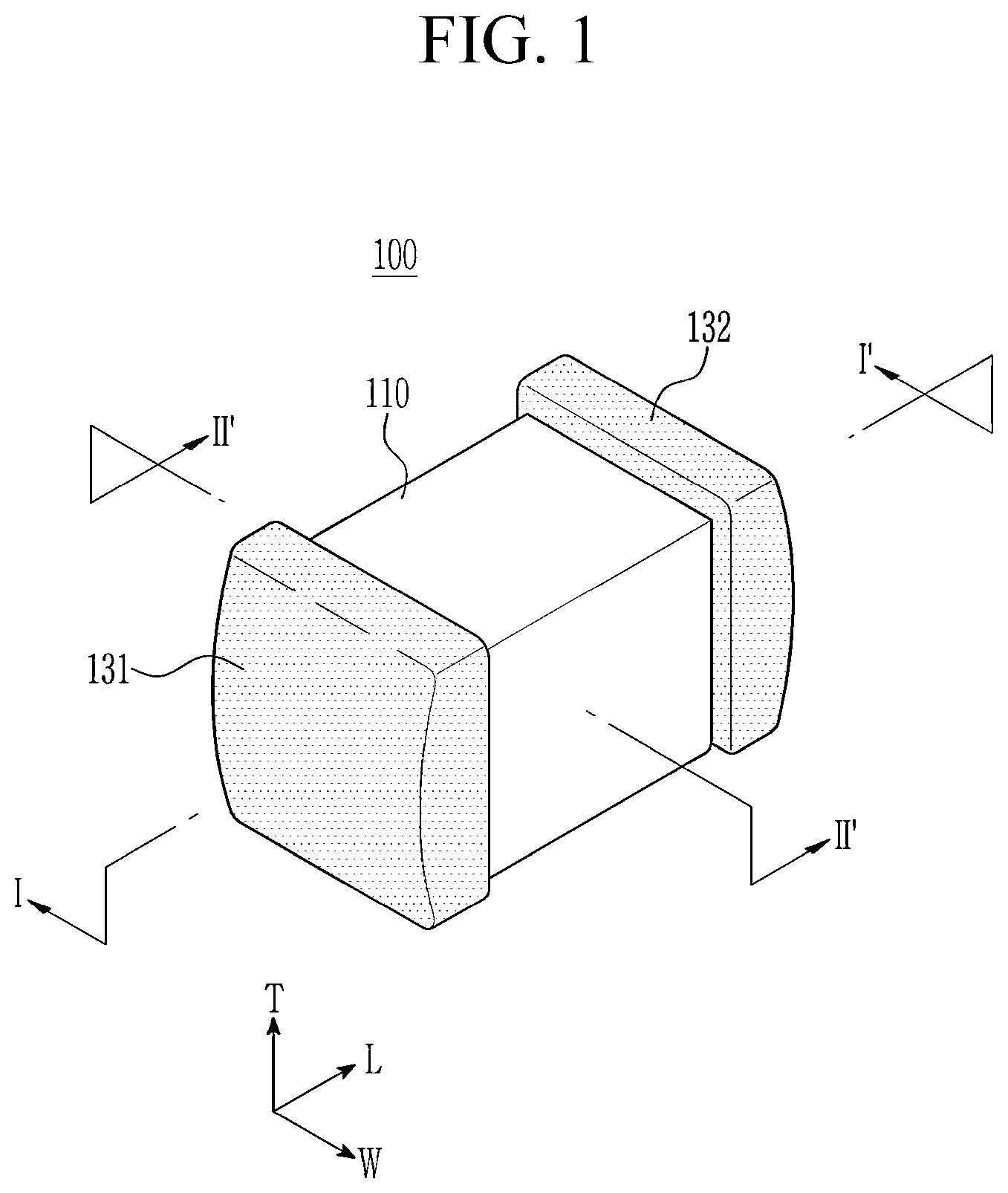 Patent US12620532 — Multilayer ceramic capacitor and manufacturing method thereof — Figure 1