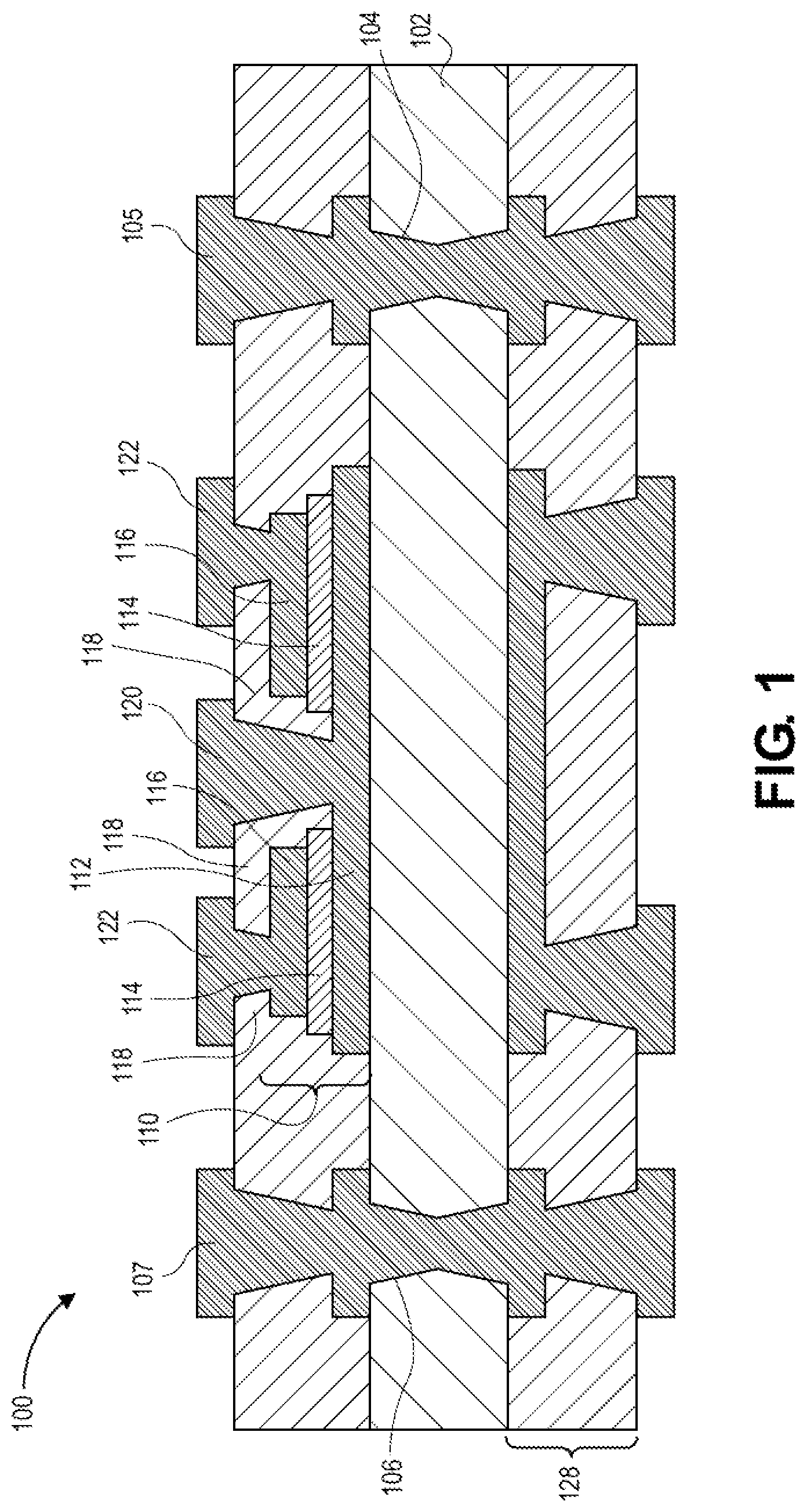 Patent US12620534 Figure 1 – Film capacitor on a glass substrate