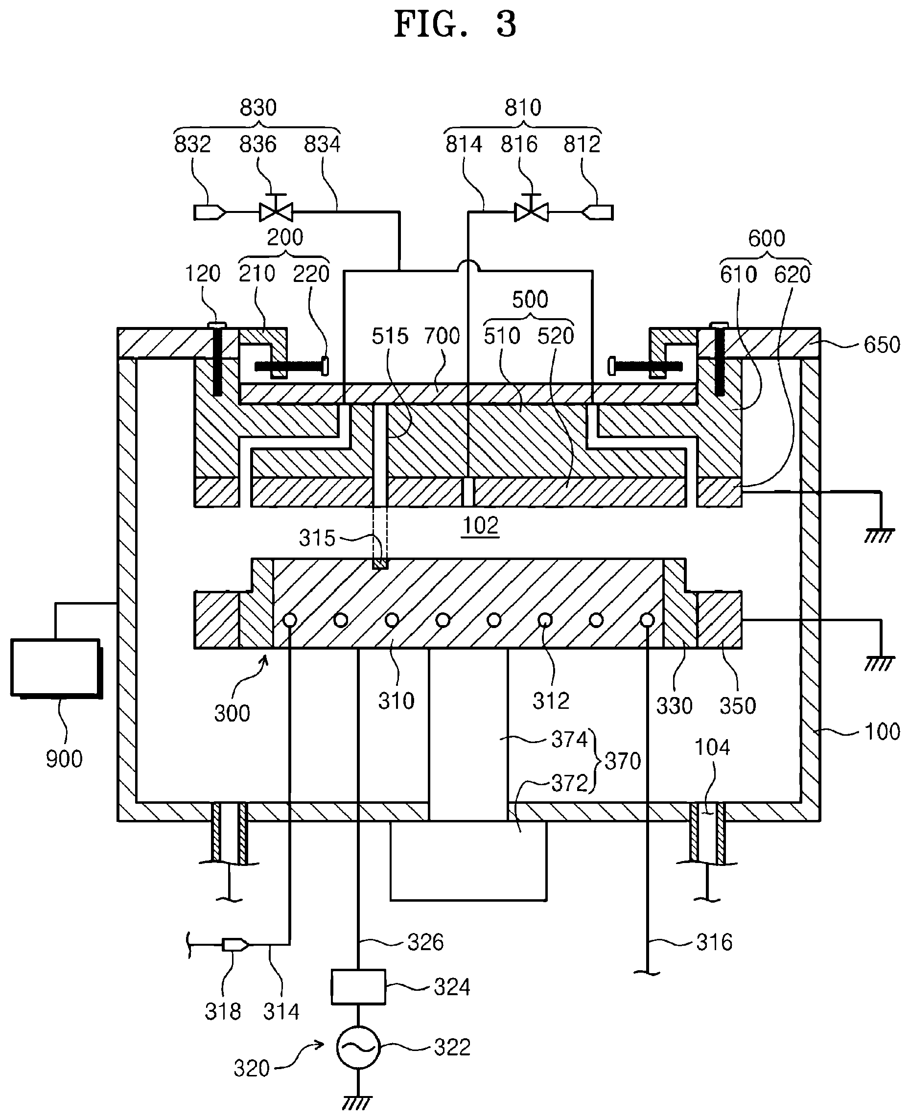 Patent US12620560 Figure 3 – Apparatus for treating substrate and method for aligning dielectric plate using the same