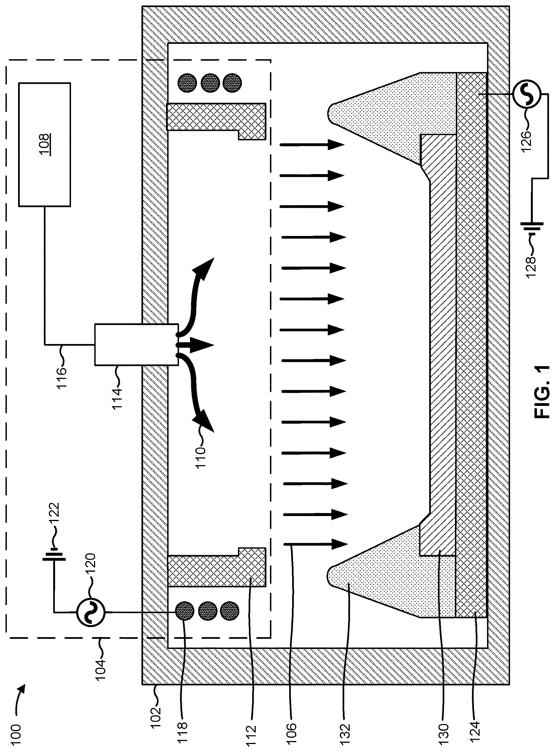 Patent US12620562 Figure 1 – Focus ring for a plasma-based semiconductor processing tool