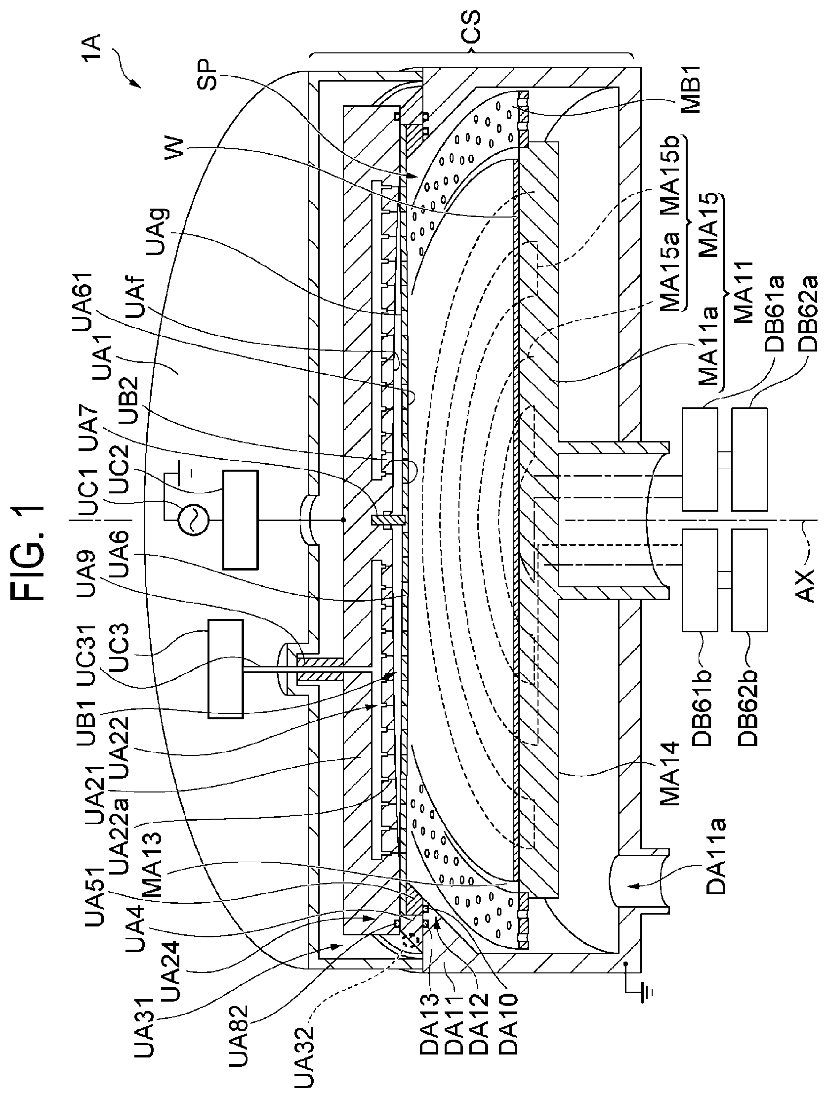 Patent US12620563 — Plasma processing apparatus and plasma processing method — Figure 1