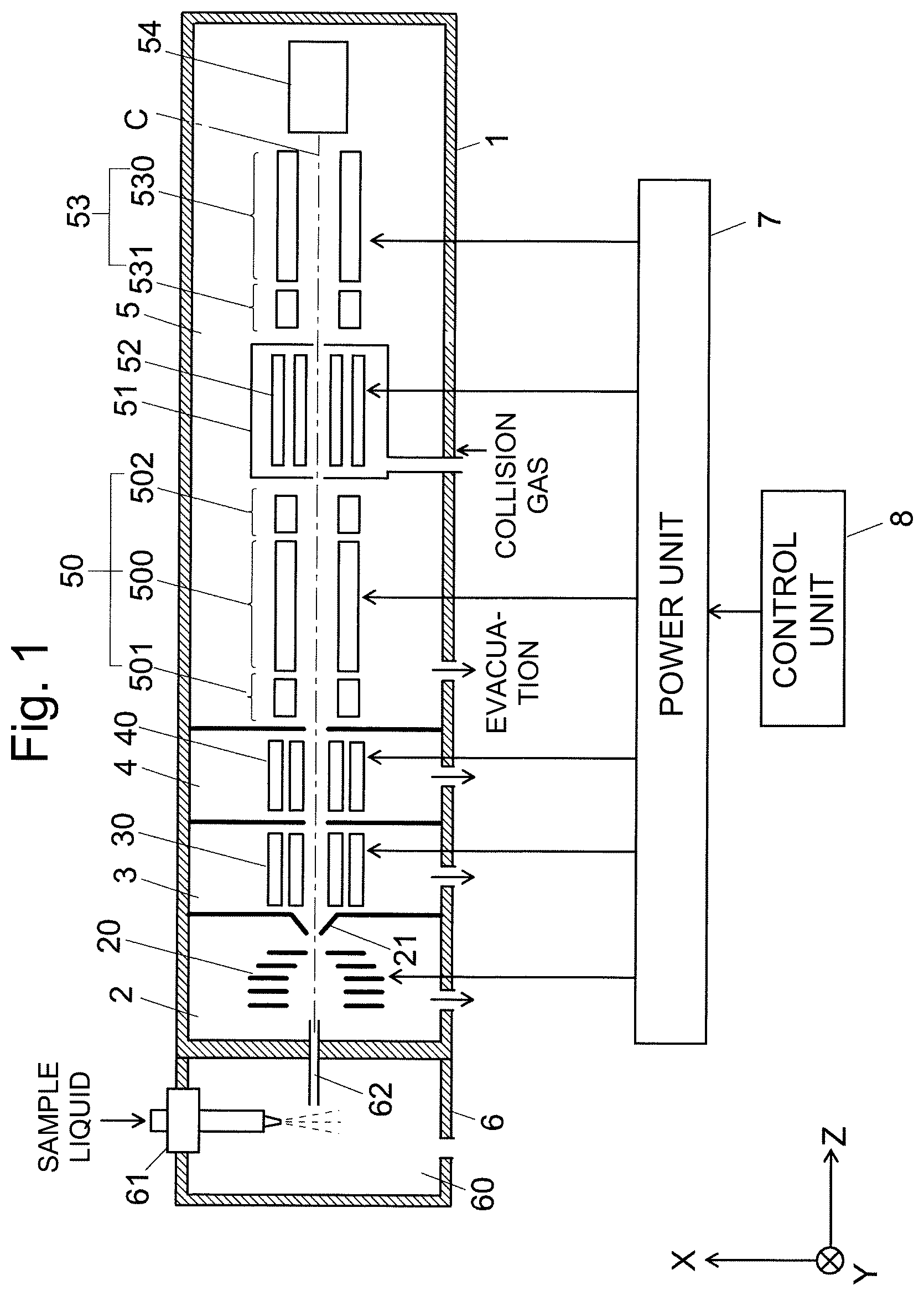 Patent US12620569 — Quadrupole-mass-filter driving method and quadrupole mass spectrometer — Figure 1