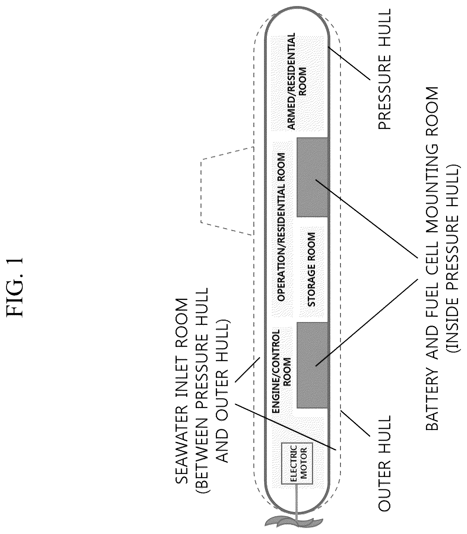 Patent US12620602 — Submarine power supply system and power supply method using seawater battery — Figure 1