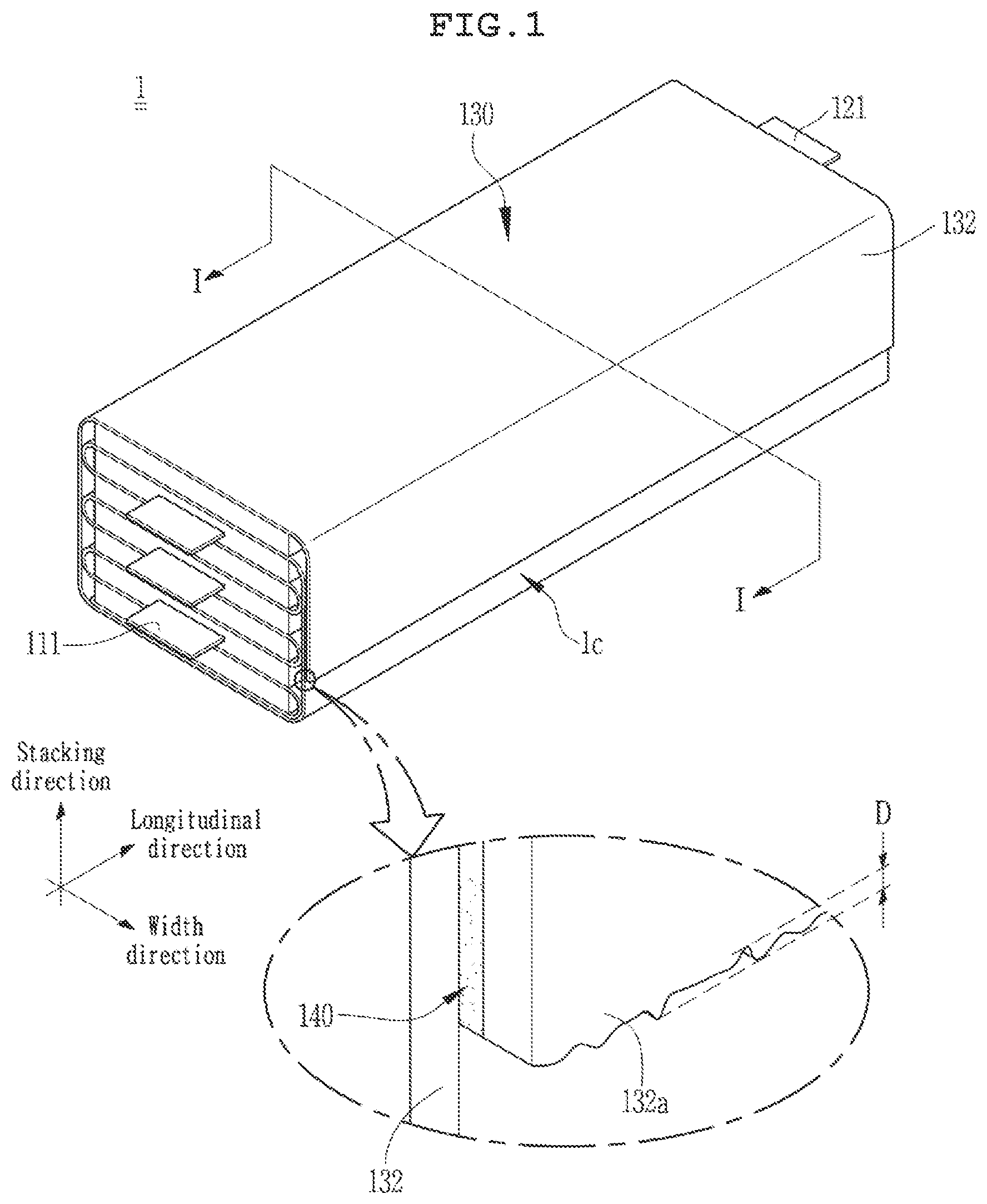 Patent US12620616 — Electrode assembly for secondary battery and method of manufacturing same — Figure 1