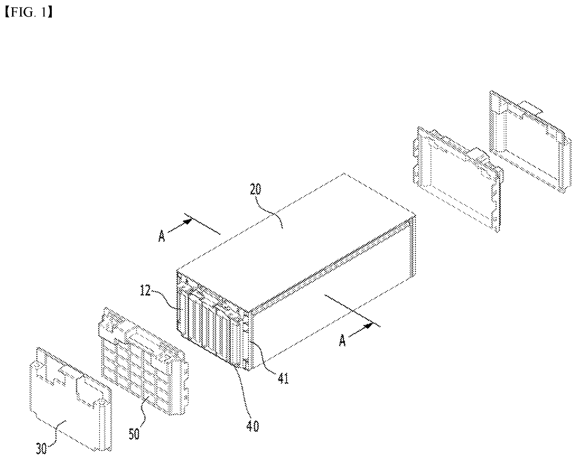 Patent US12620642 Figure 1 – Battery module and battery pack including the same