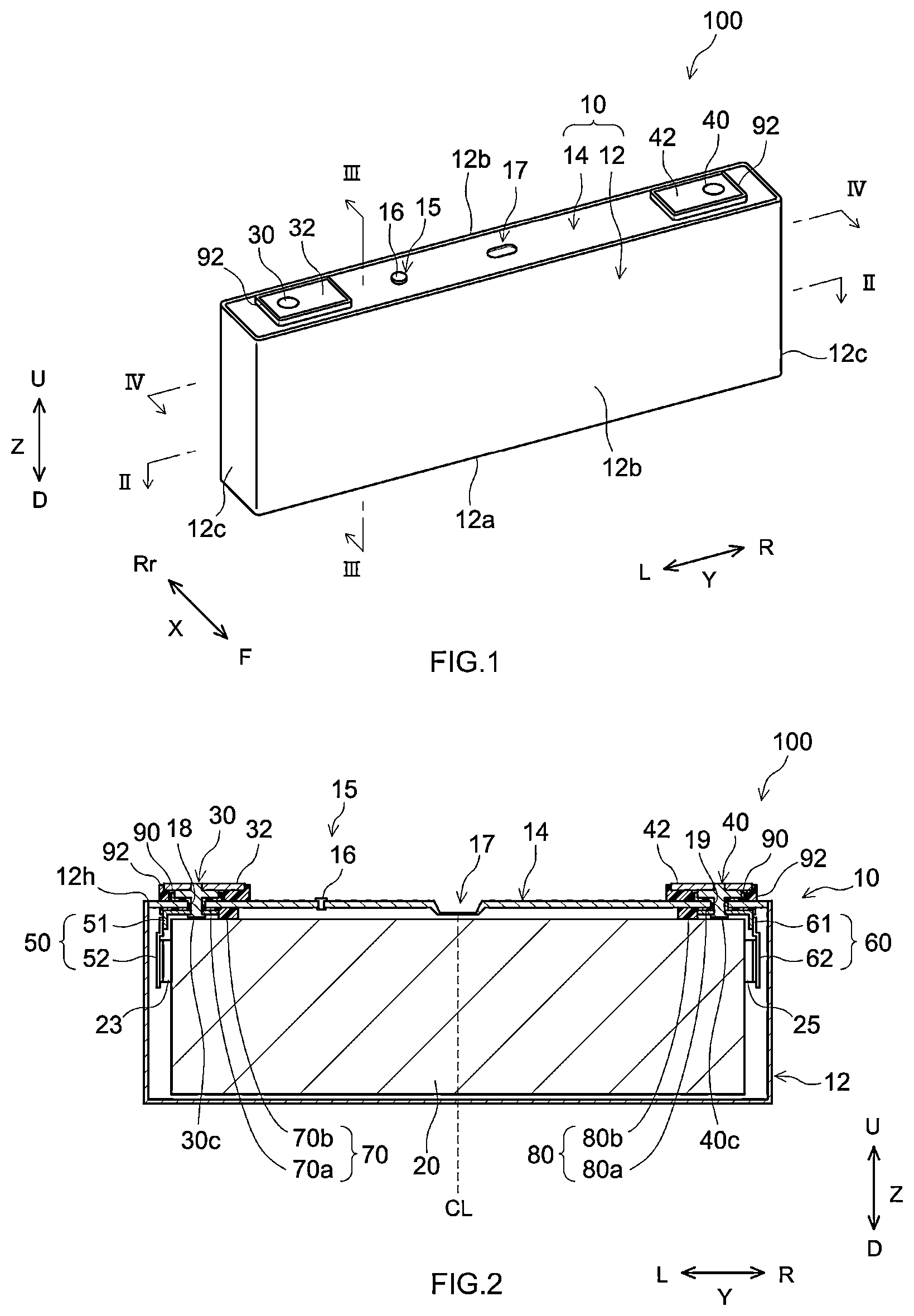 Patent US12620679 Figure 1 – Battery including electrode tab including a wrinkle