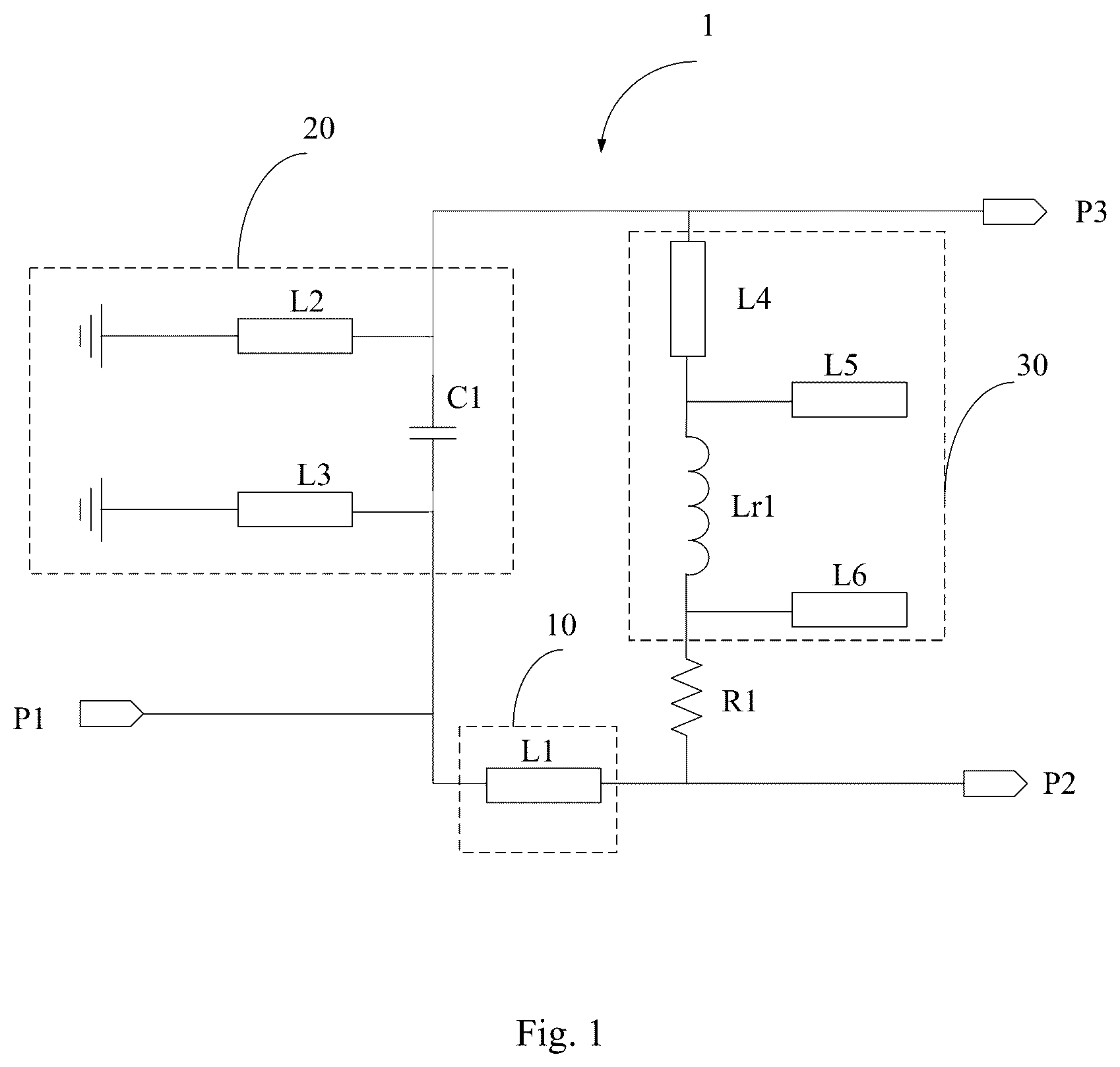 Patent US12620683 — Power divider — Figure 1