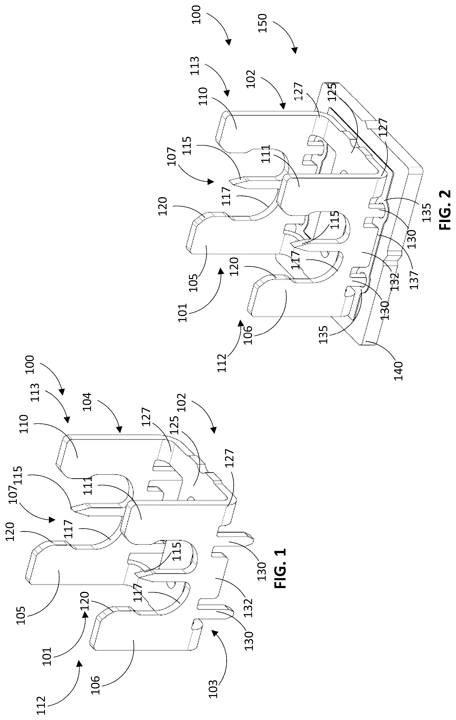 Patent US12620733 — Insulating piercing contact with wire retention feature — Figure 1