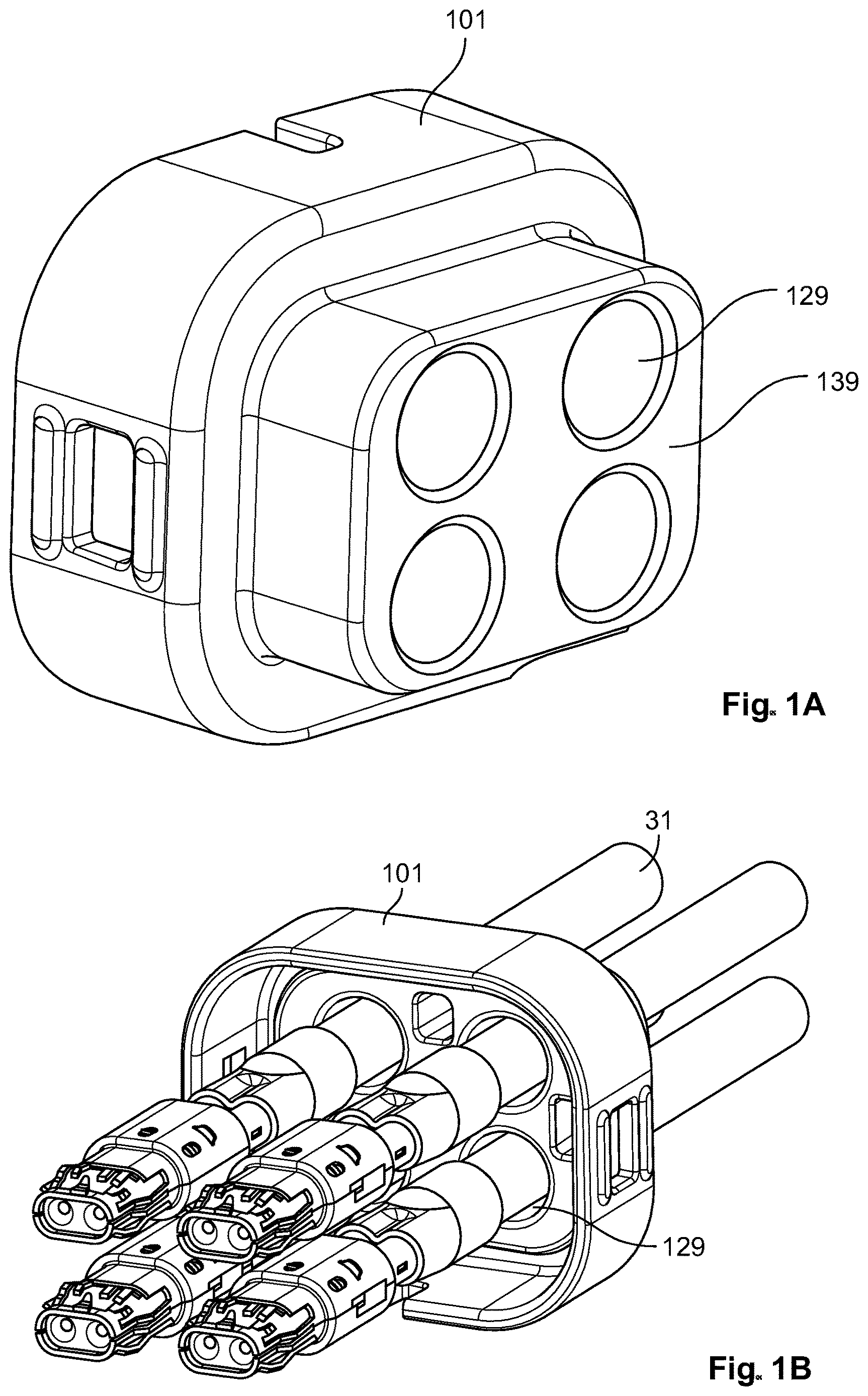 Patent US12620754 Figure 1 – Connector rear cover, connector system, and assembly method