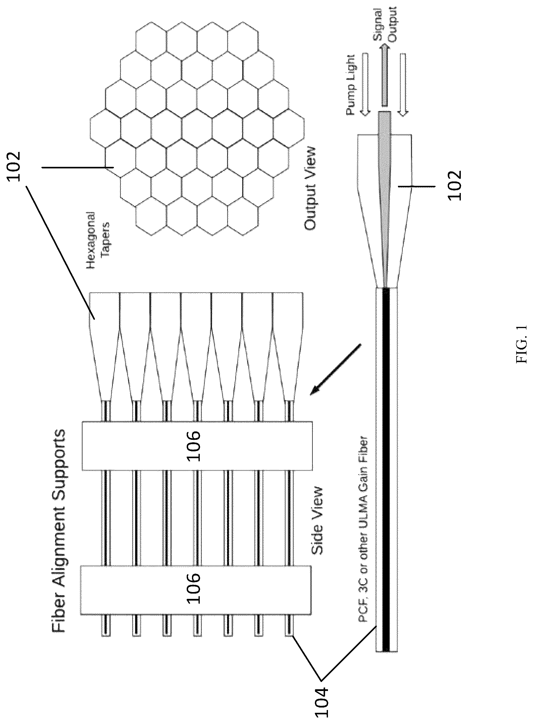 Patent US12620765 — Counter-pumped fiber laser array system — Figure 1