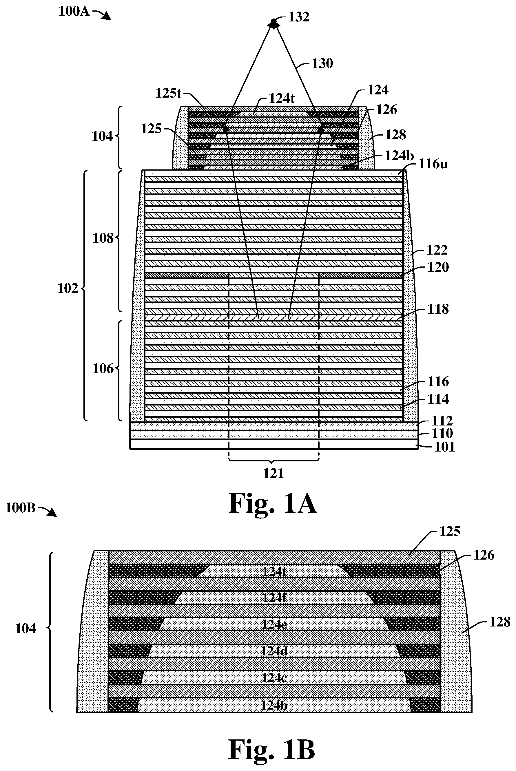 Patent US12620779 — VCSEL with self-aligned microlens to improve beam divergence — Figure 1