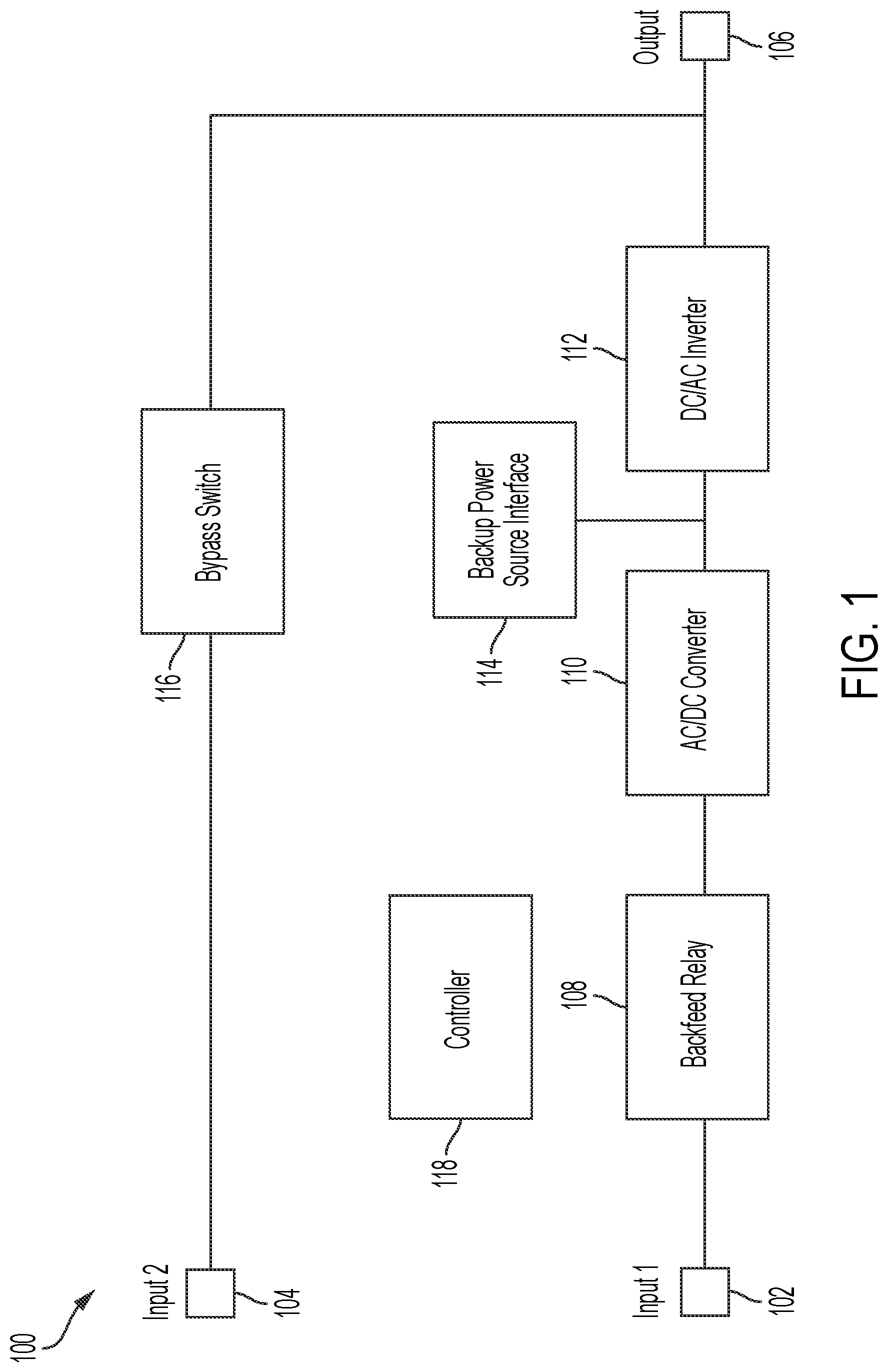 Patent US12620830 — Backfeed protection circuit — Figure 1