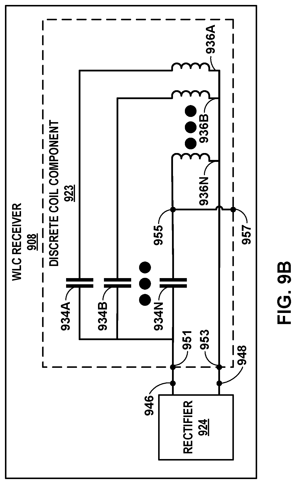 Patent US12620834 Figure 11 – Wireless charging with split resonant capacitors