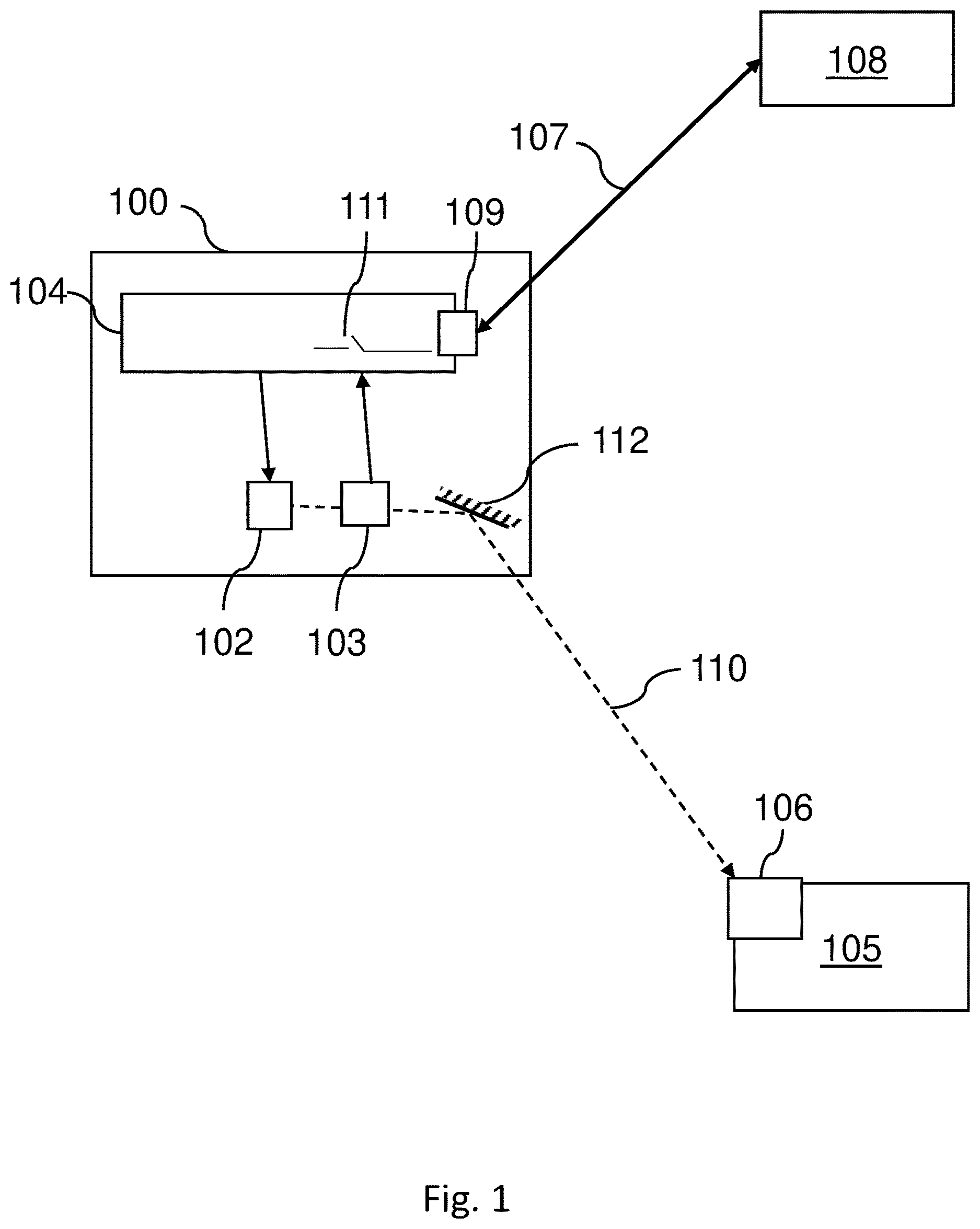 Patent US12620836 — Two-way secure interface for an optical wireless power system — Figure 1