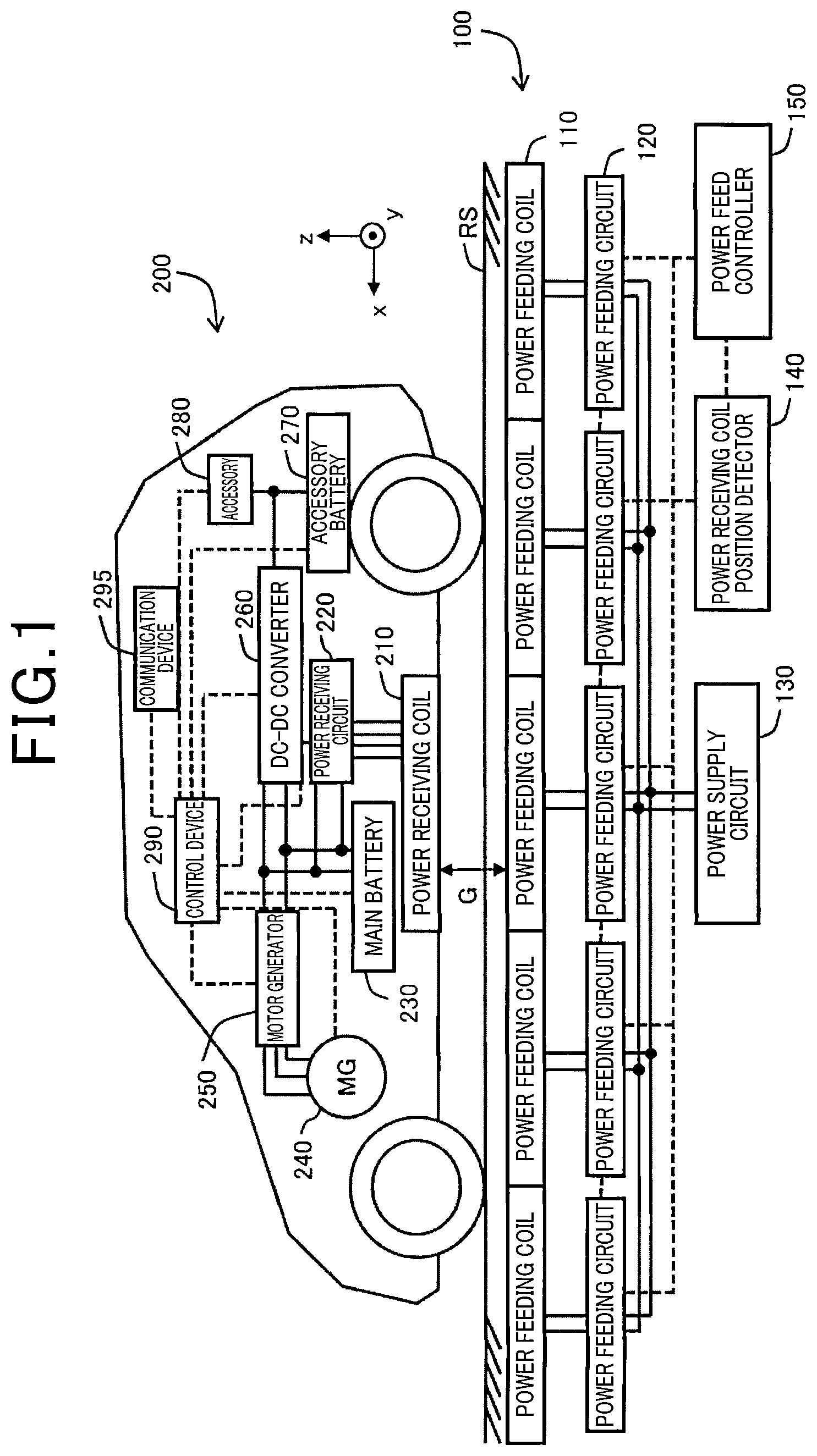 Patent US12620838 Figure 1 – Contactless power feeding apparatus and contactless power feeding system