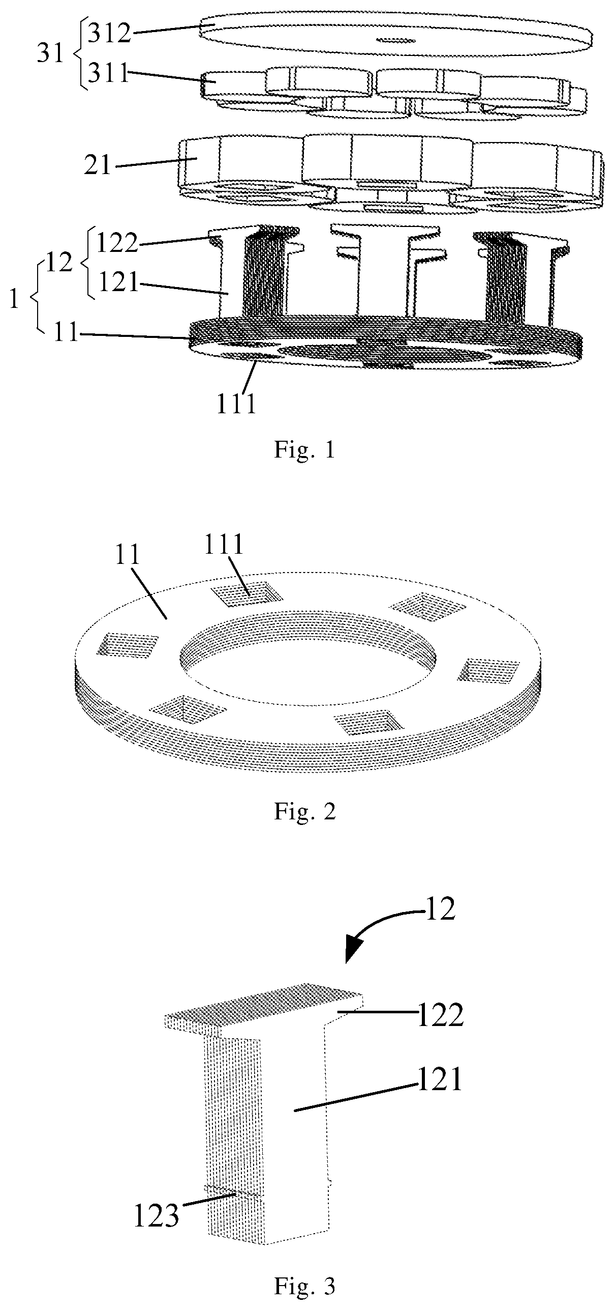 Patent US12620842 — Stator assembly and motor — Figure 1