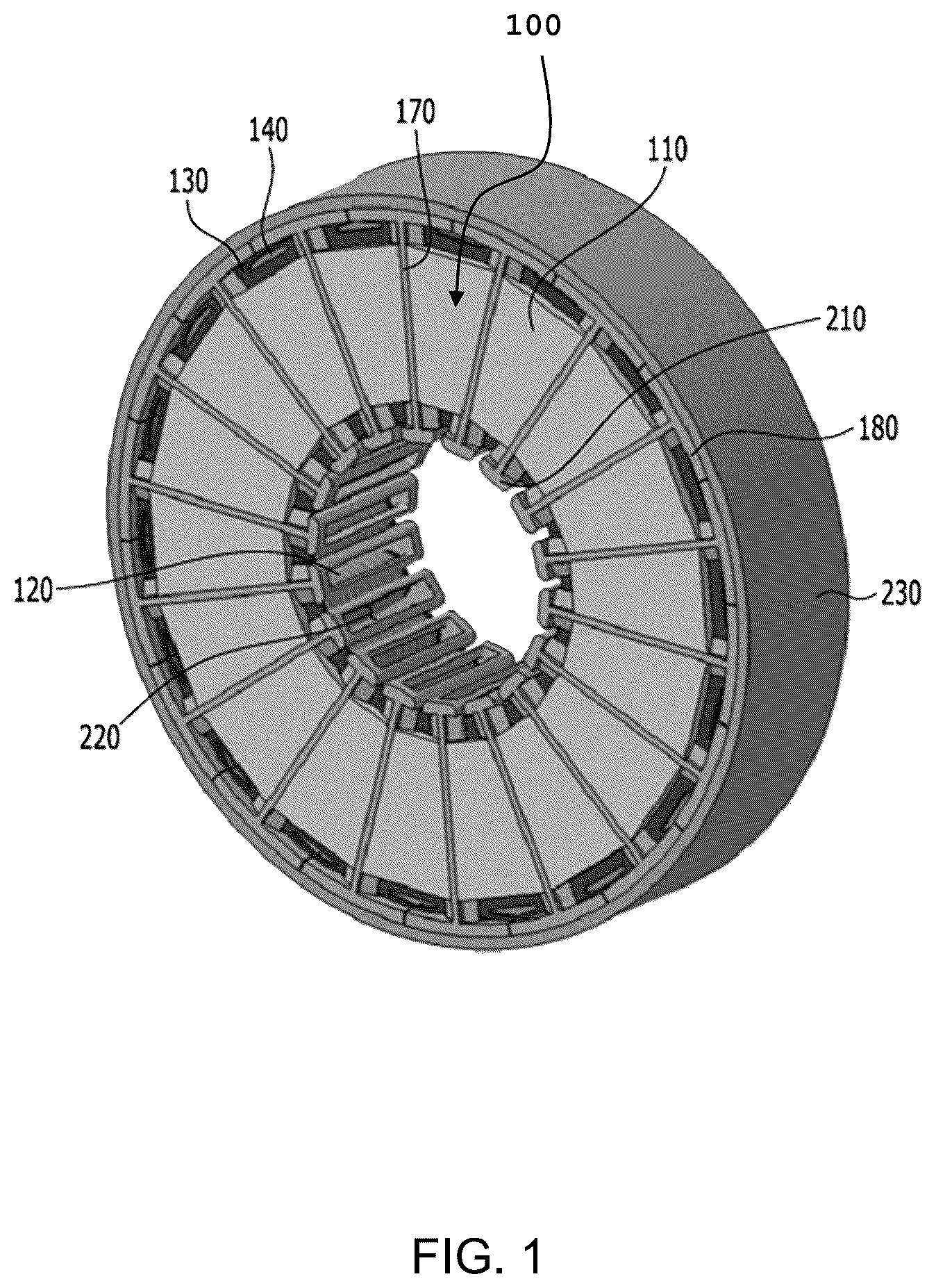 Patent US12620847 — Stator for AFPM motor and method of manufacturing the same — Figure 1