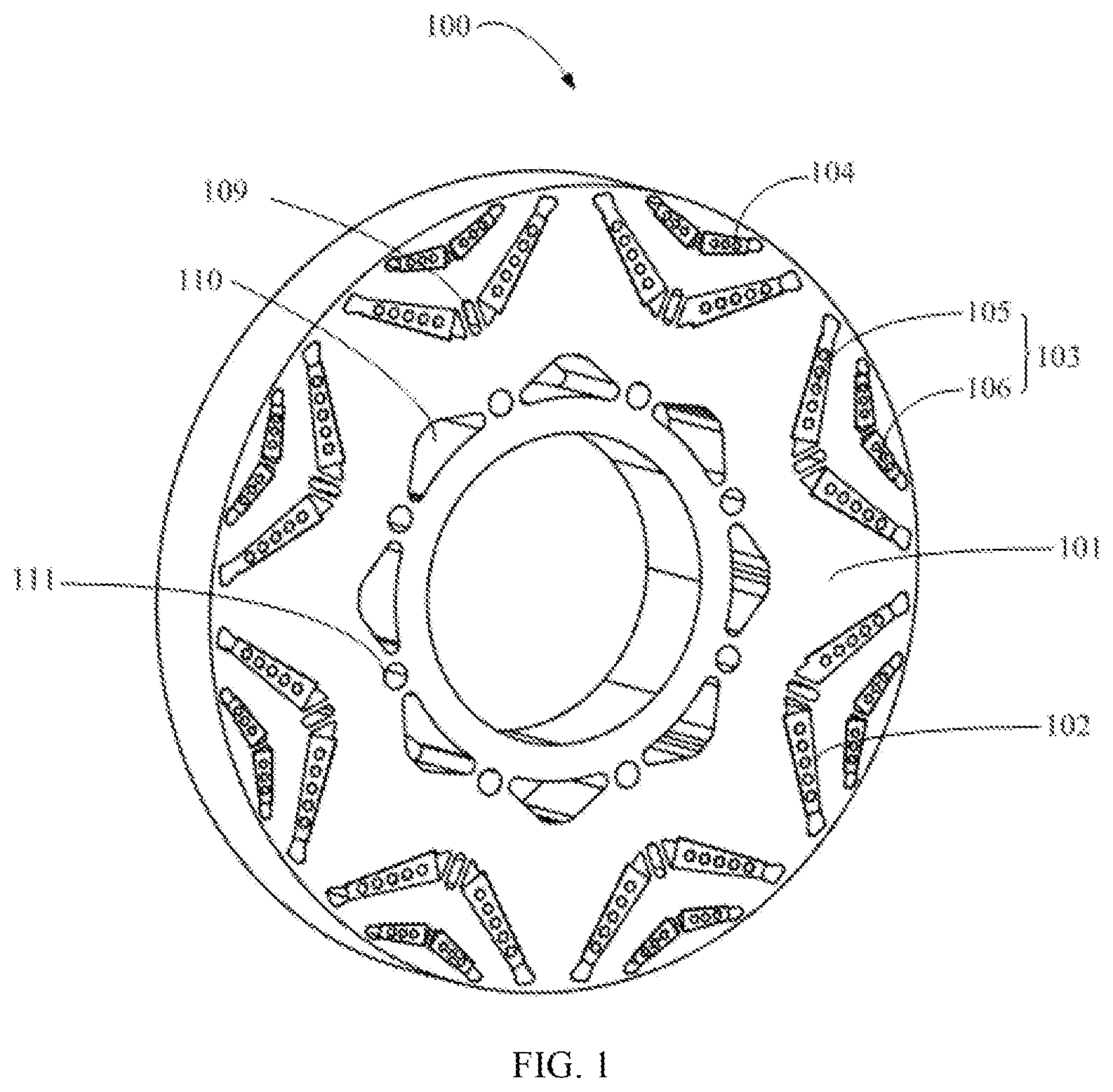 Patent US12620856 — Rotor unit, rotor, and motor structure — Figure 1