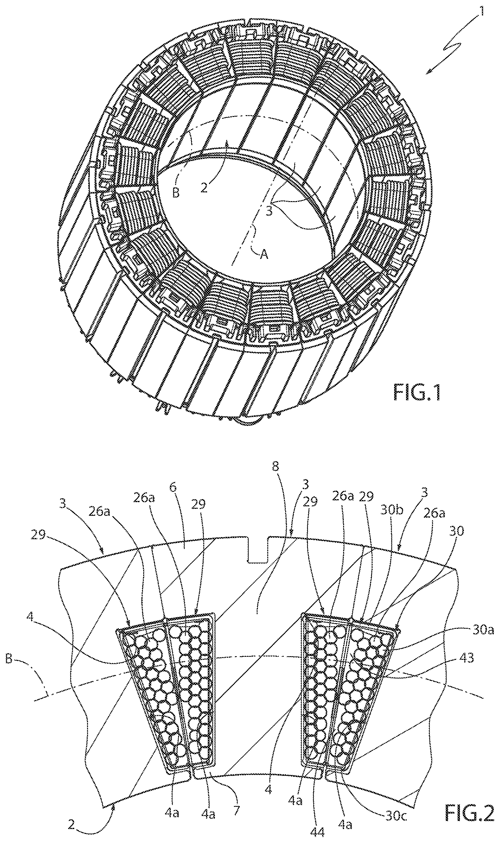 Patent US12620858 — Electric machine stator with foldable insulating elements, and method for manufacturing such a stator — Figure 1