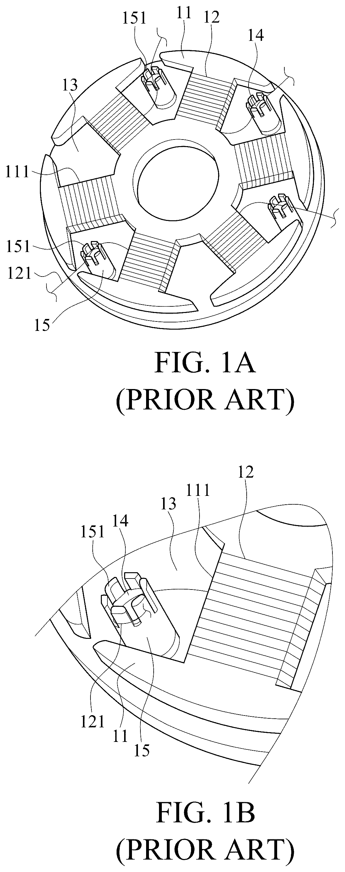 Patent US12620859 — Motor stator structure — Figure 1