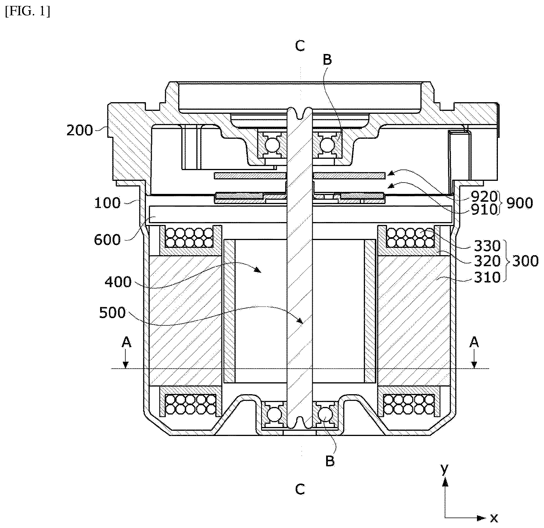 Patent US12620863 — Busbar and motor comprising same — Figure 1