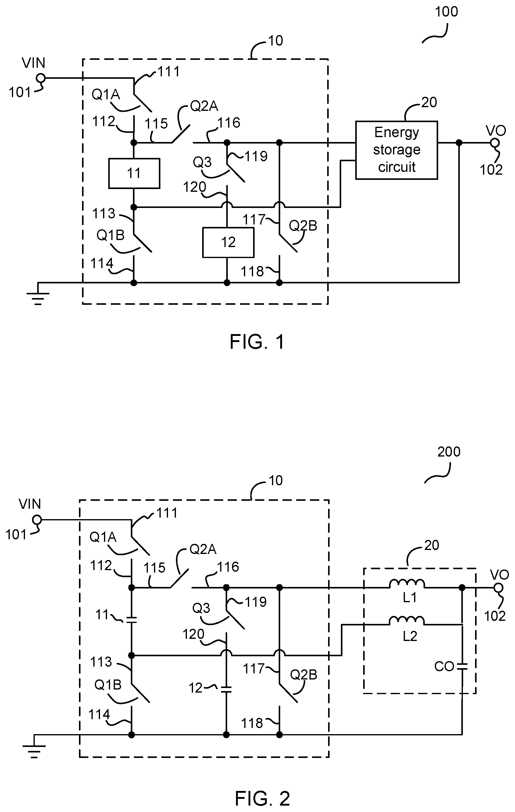 Patent US12620897 Figure 1 – Two-phase paralleled switching converter, and switching circuit and control method thereof