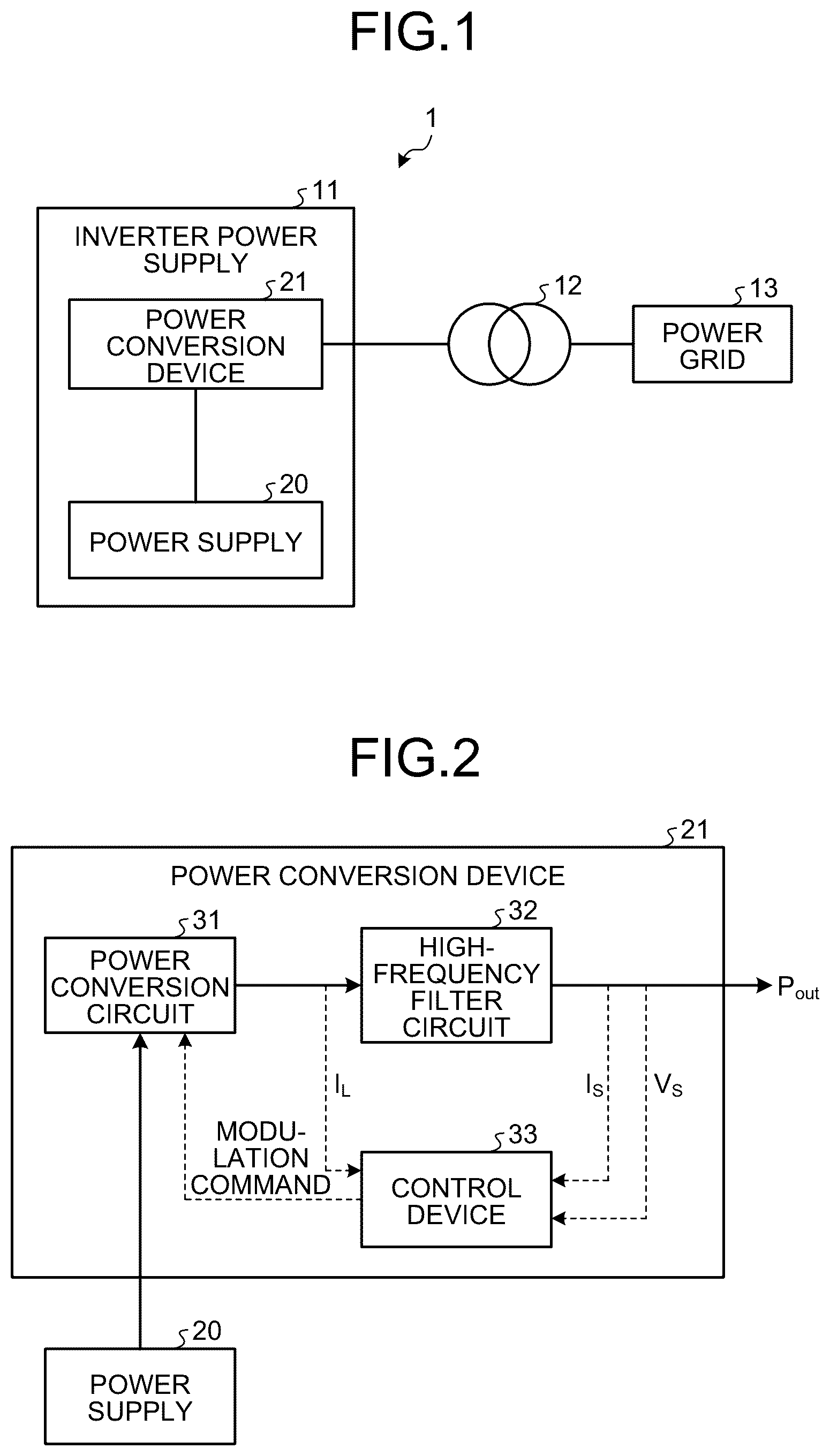 Patent US12620910 — Power conversion device, recording medium, and control method — Figure 1