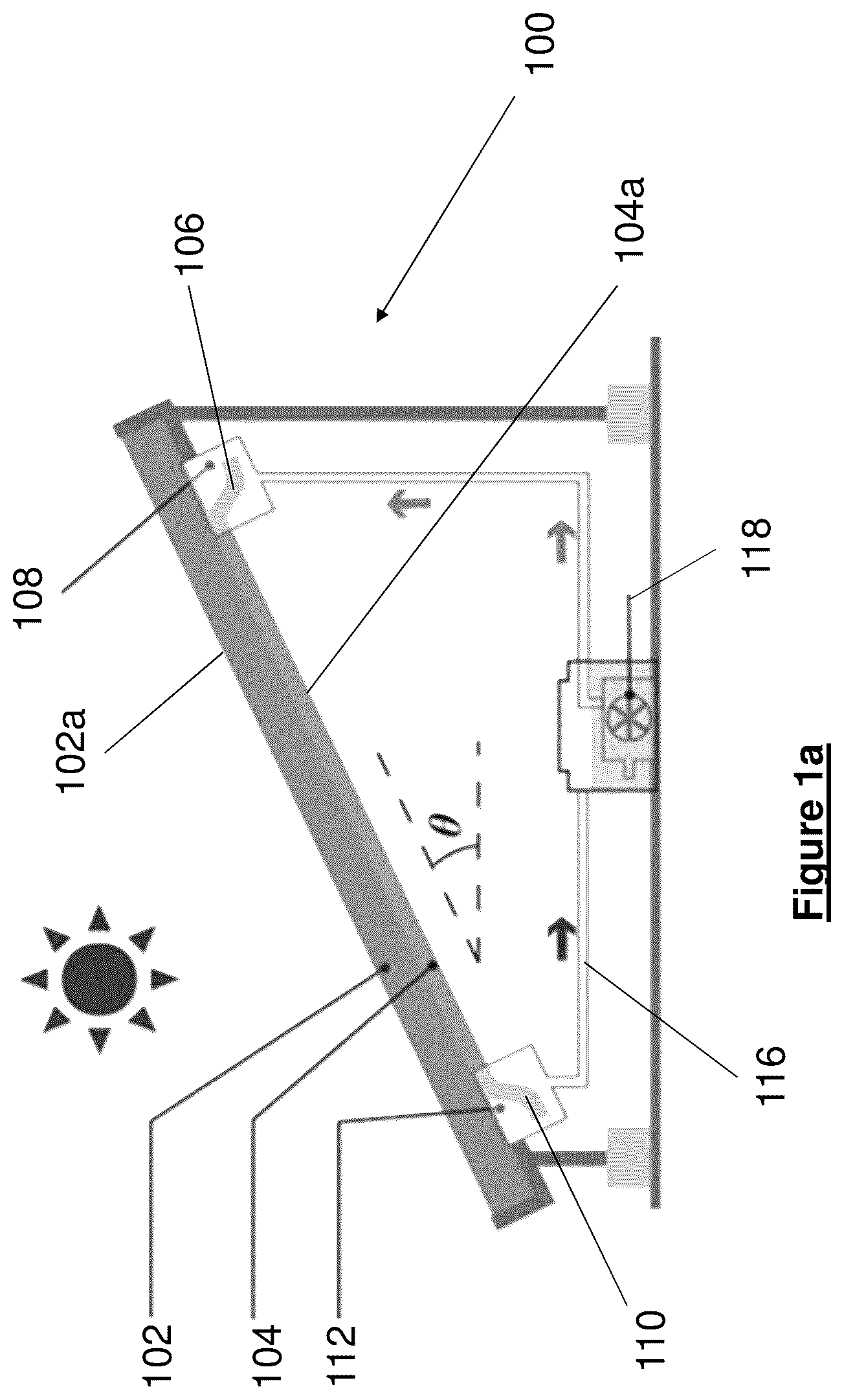 Patent US12620932 — Photovoltaics panel, photovoltaics system and evaporating system for photovoltaics system — Figure 1