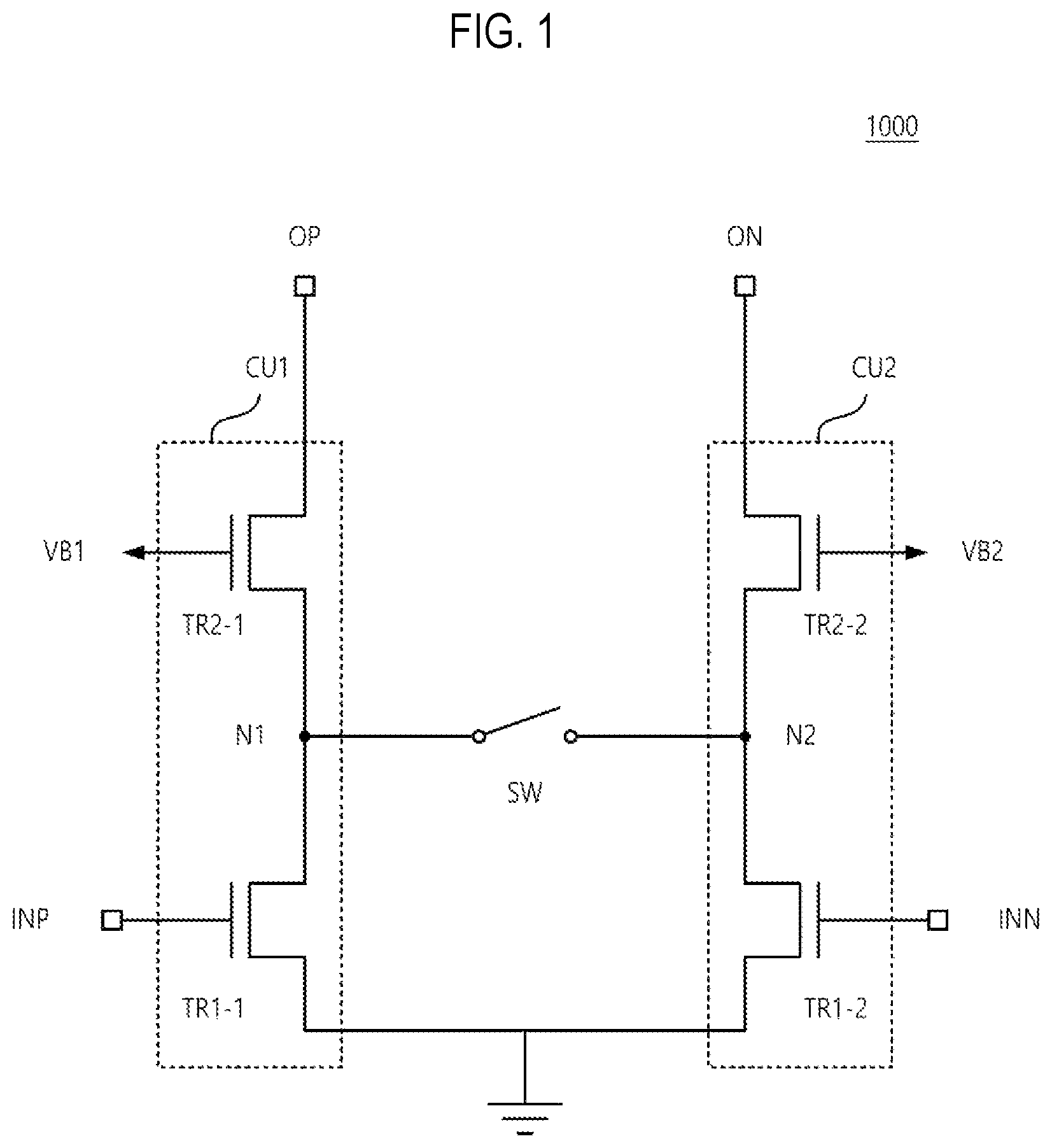 Patent US12620937 — Amplifier capable of canceling leakage components — Figure 1
